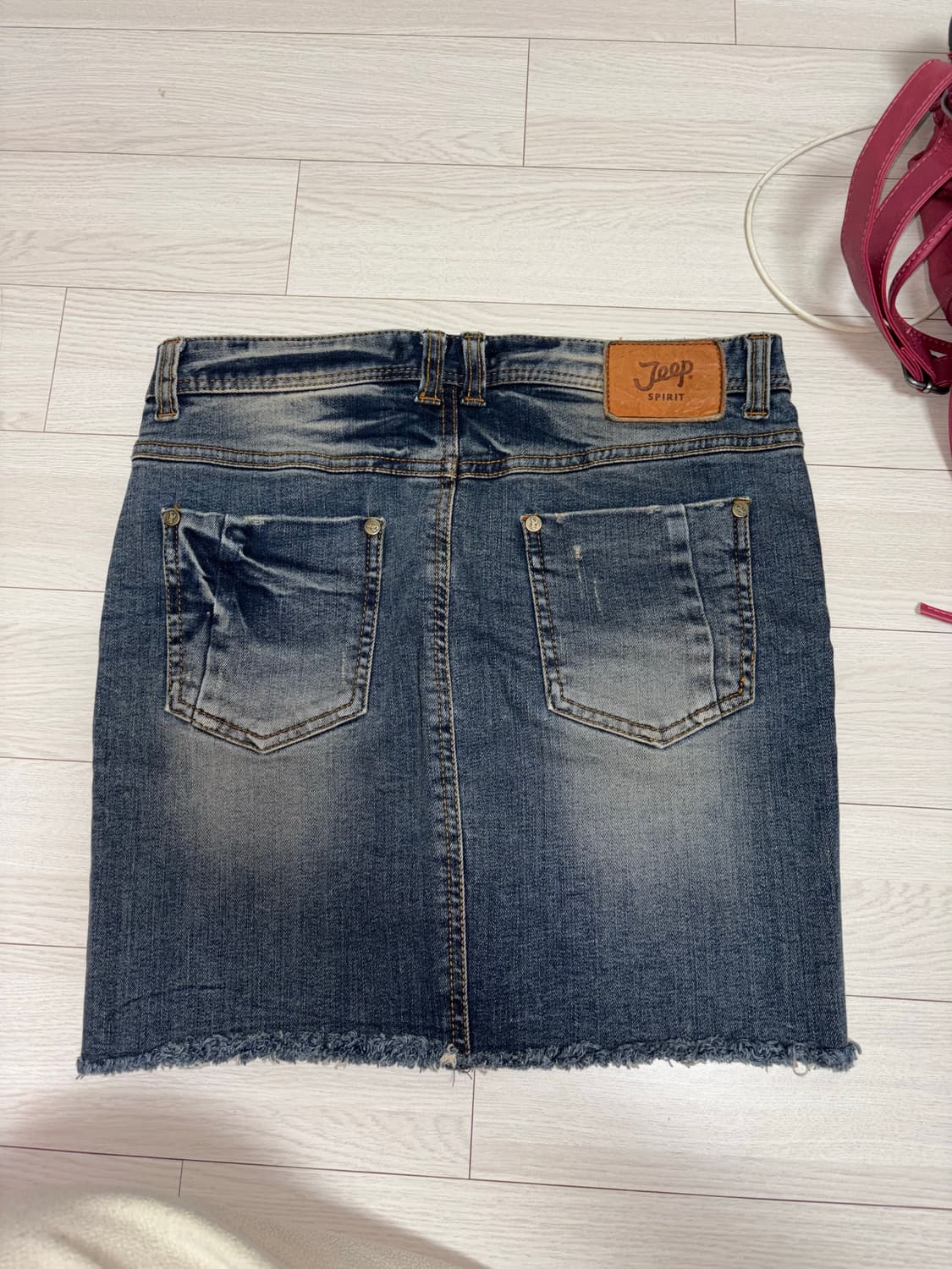 지프 데님 미니스커트 y2k 갸루  상품이미지2