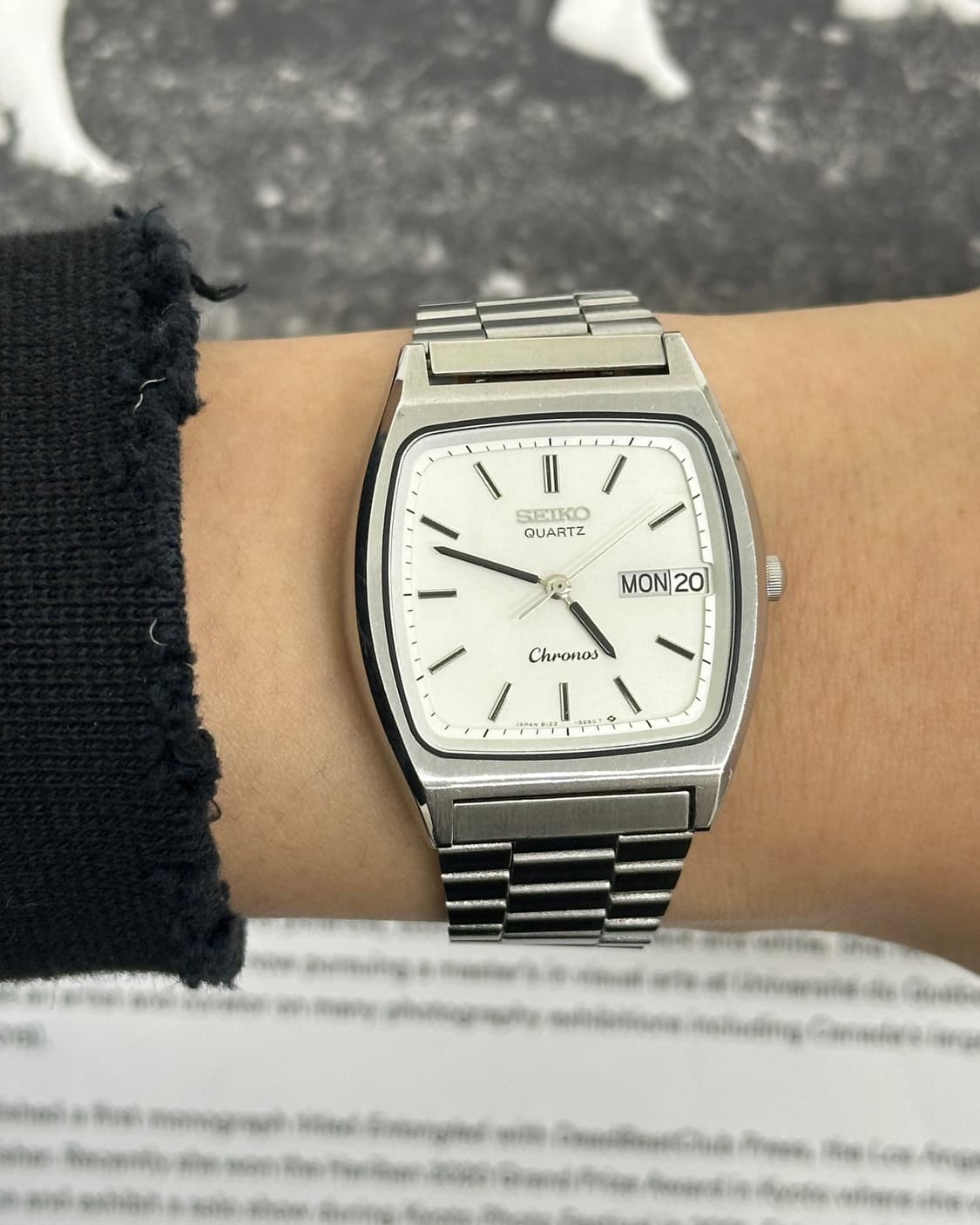 세이코 크로노스 데이데이트 쿼츠 시계 상품이미지9