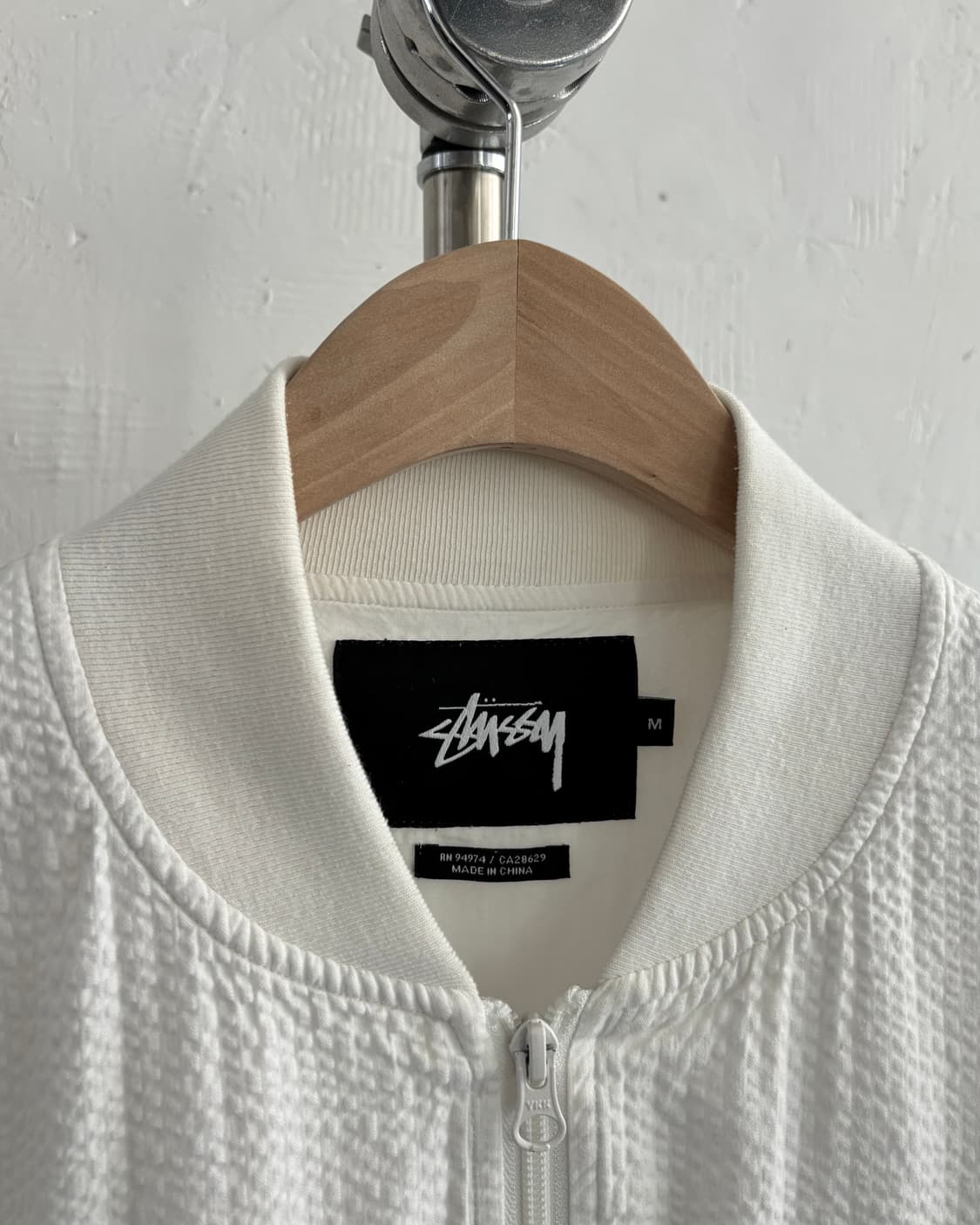 Stussy 스투시 스탁 로고 화이트 시어서커 자켓 상품이미지5