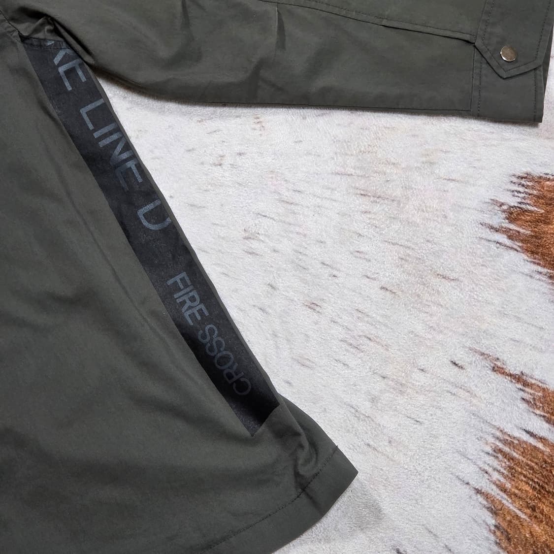 빈티지 카키 옆트임 셔츠 집업 상품이미지6