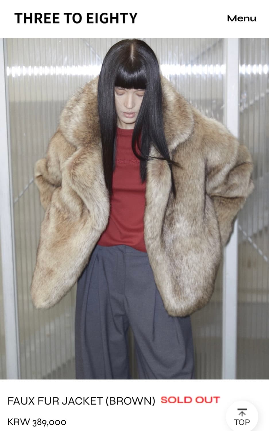 3hree to 8eighty FAUX FUR JACKET (BROWN) 상품이미지3