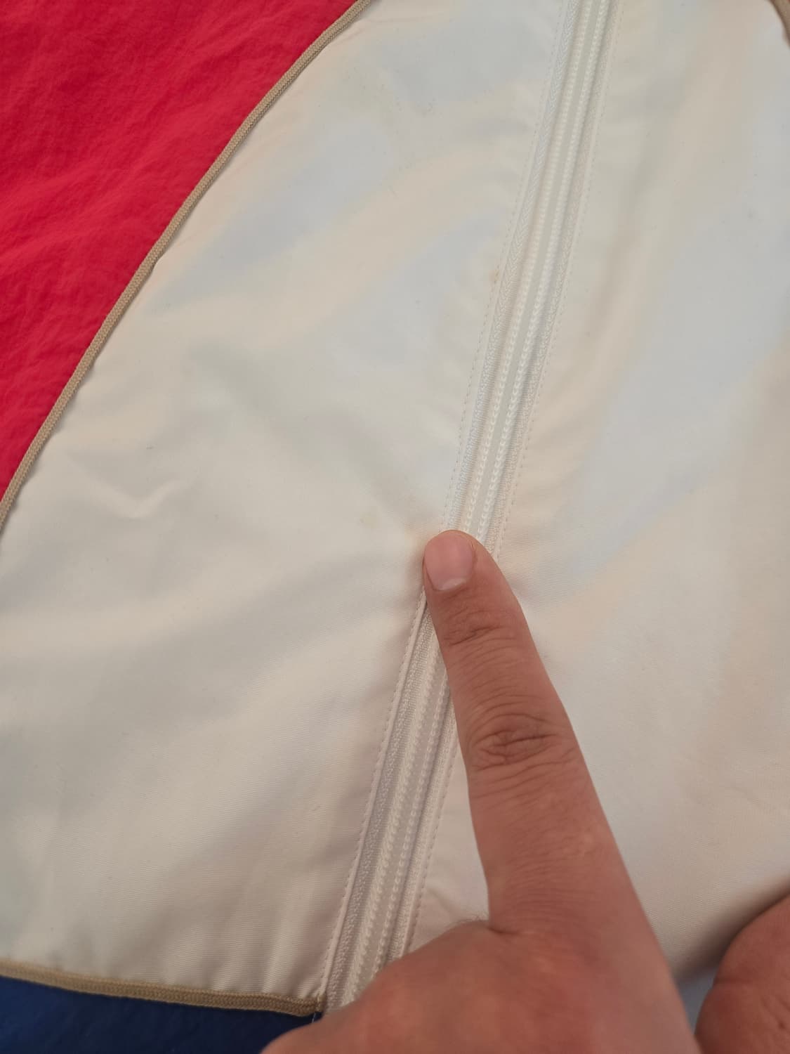 아디다스 올드스쿨 빅로고 바람막이 자켓 핑크/블루 XL 상품이미지9