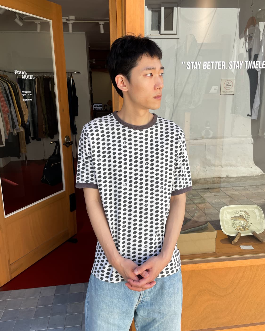 00’s 스투시 도트 링거 티셔츠(M) 상품이미지7