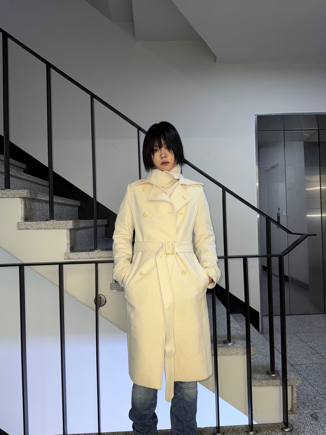 wool double long coat 상품이미지7