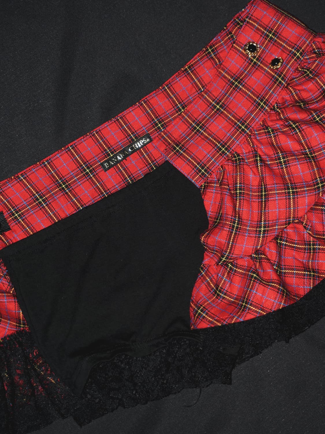 (banana chips) tartan check wrap skort  상품이미지7