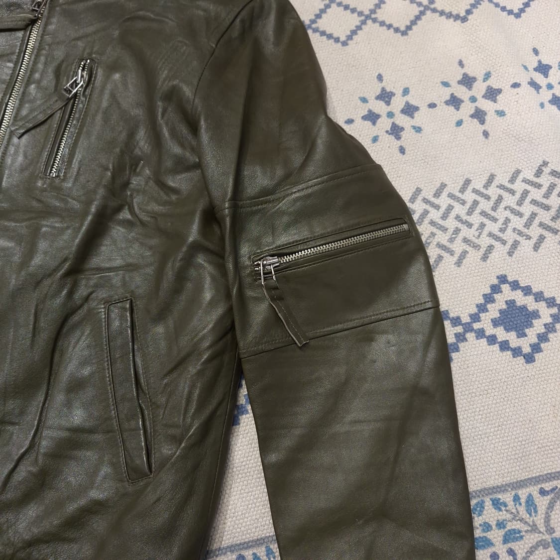 STEVEYONI STUDIO 스티브요니 카키 양가죽 램스킨 가죽자켓 상품이미지8