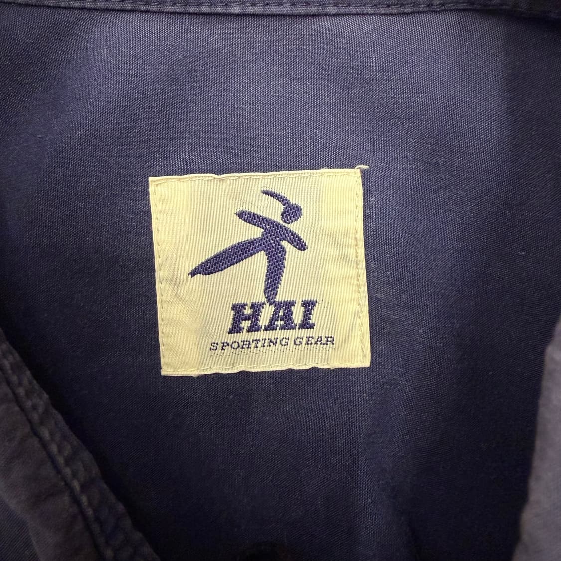 90s 이세이 미야케 Hai 스포팅 기어 네이비 워크 셔츠 XL 상품이미지7