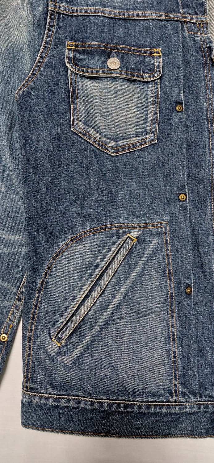 ETERNAL (비중창고공방) 지퍼 데님 워크 자켓 L (무료배송) 상품이미지3