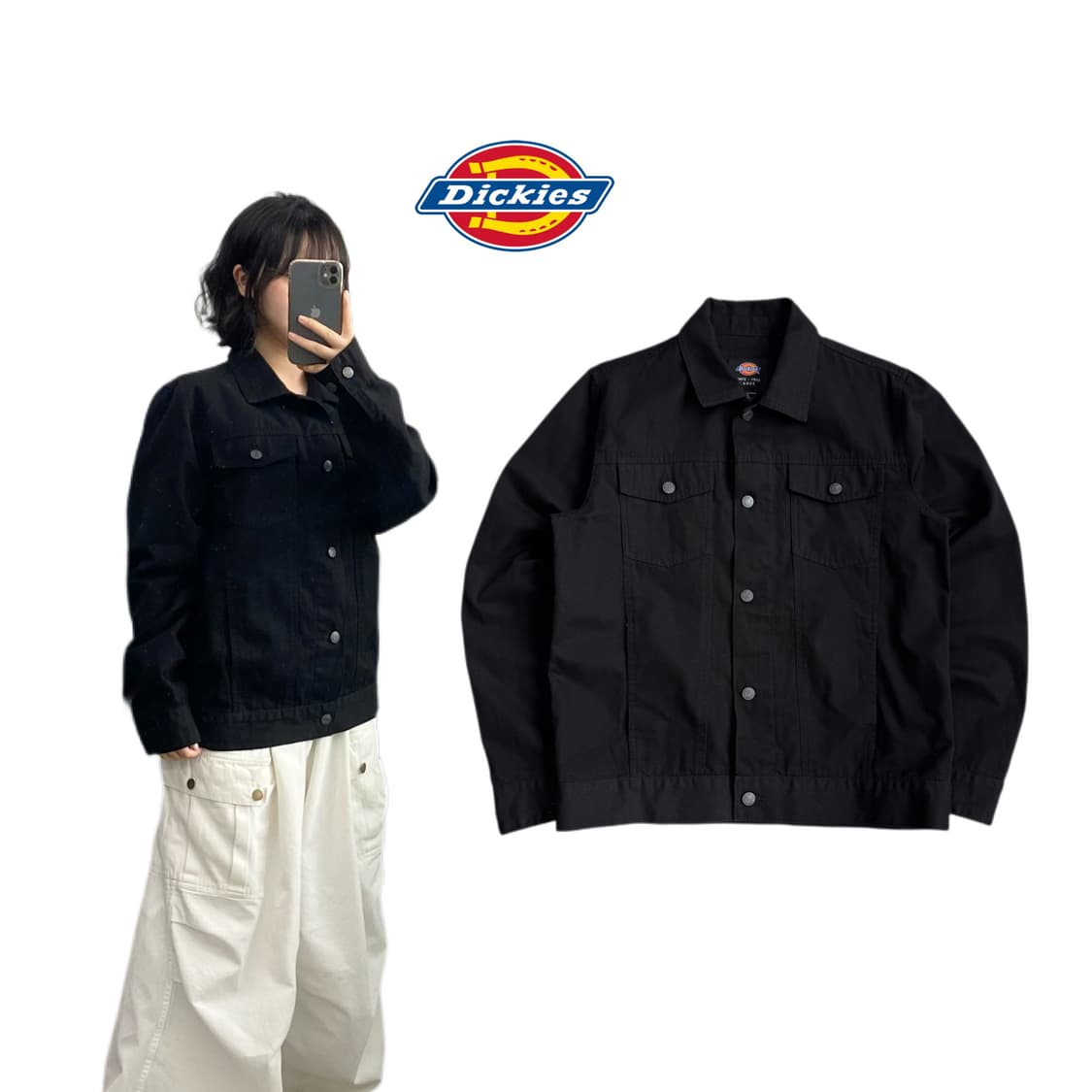 디키즈 블랙 워크 데님자켓 상품이미지1