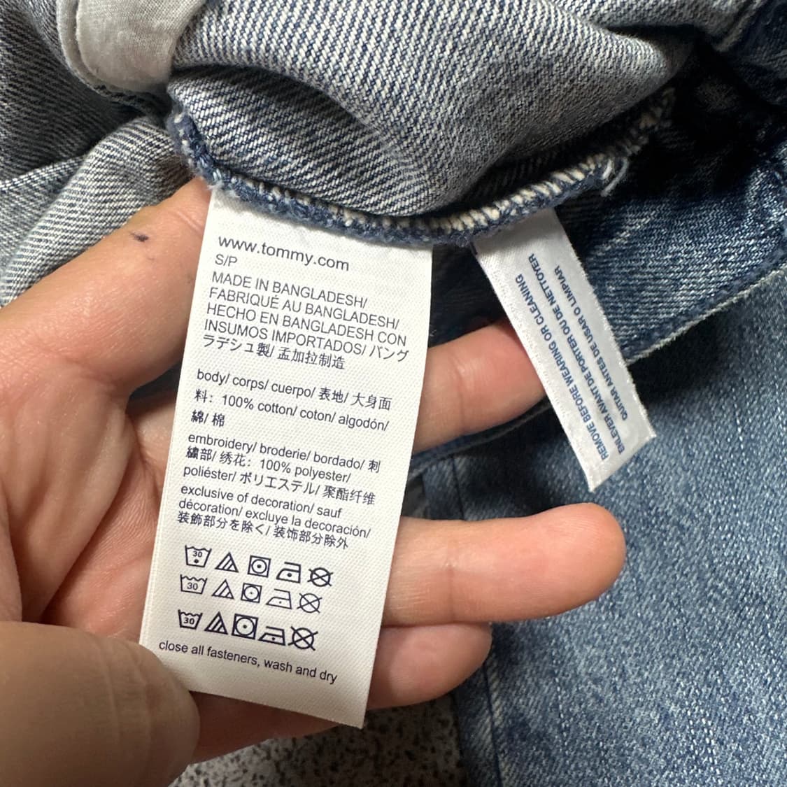 ✨ (바배) 타미 힐피거 빅로고 데님 자켓  상품이미지6