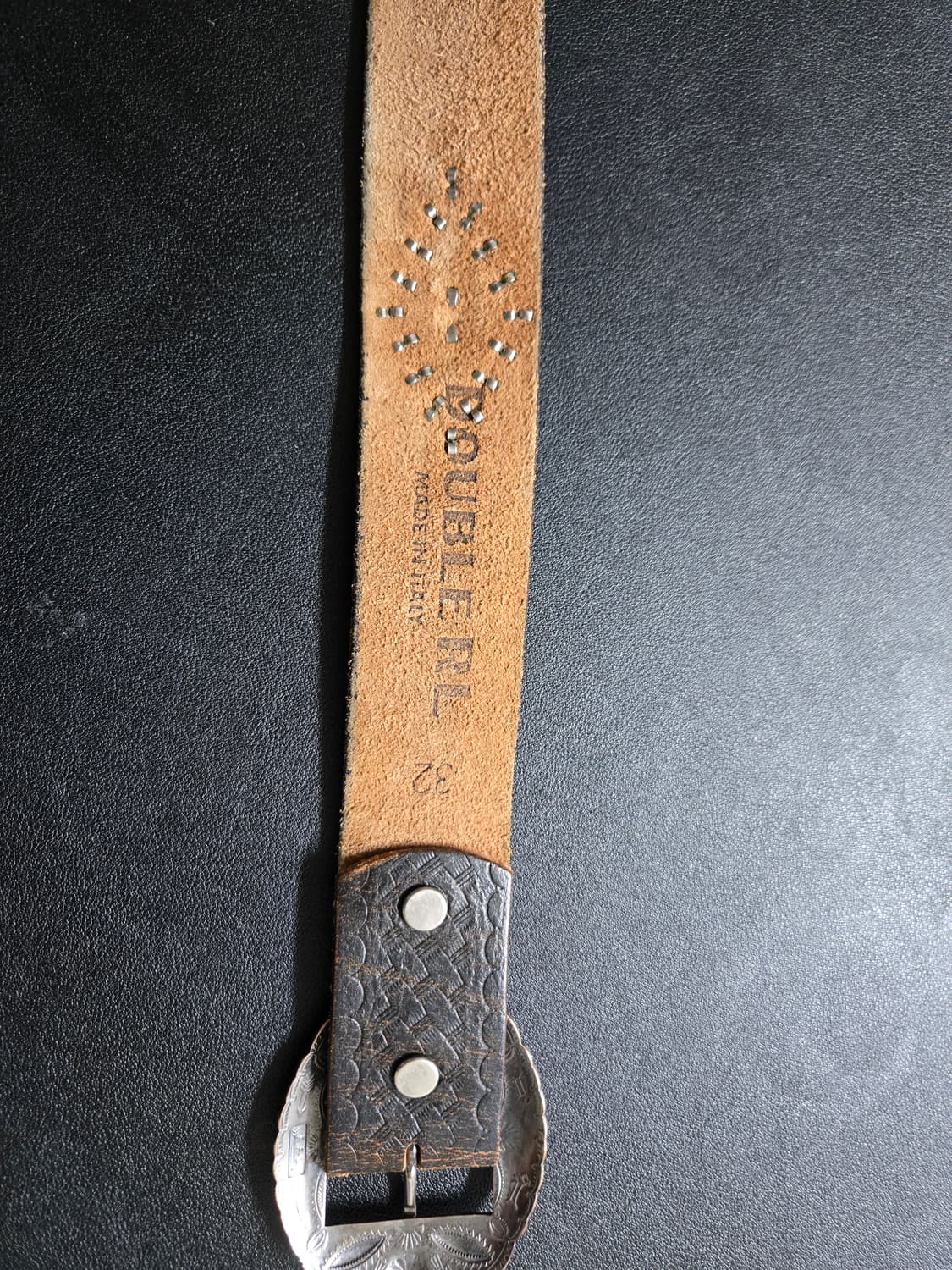 RRL 더블알엘 웨스턴 실버 버클 벨트 상품이미지3