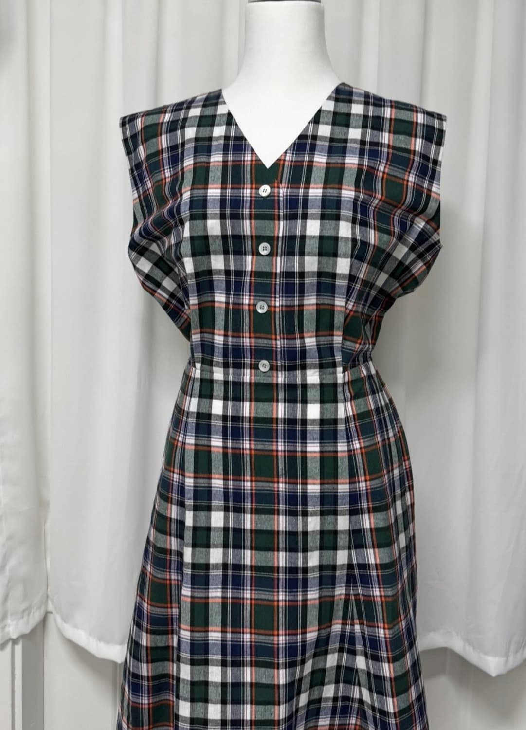 스튜디오 톰보이 체크 원피스 상품이미지1