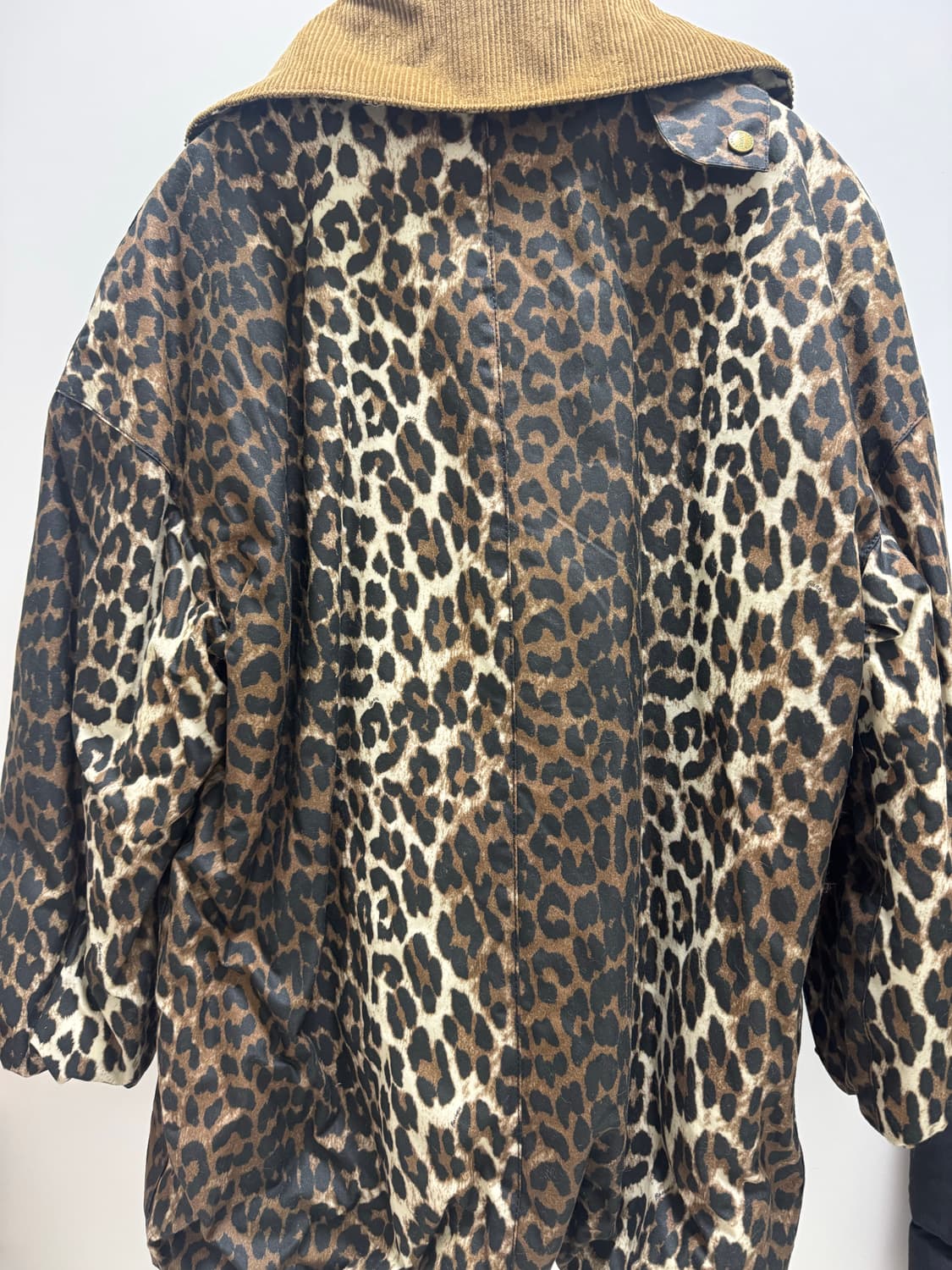 [가니, 바버 콜라보] 레오퍼드 왁스 패딩 자켓 상품이미지7