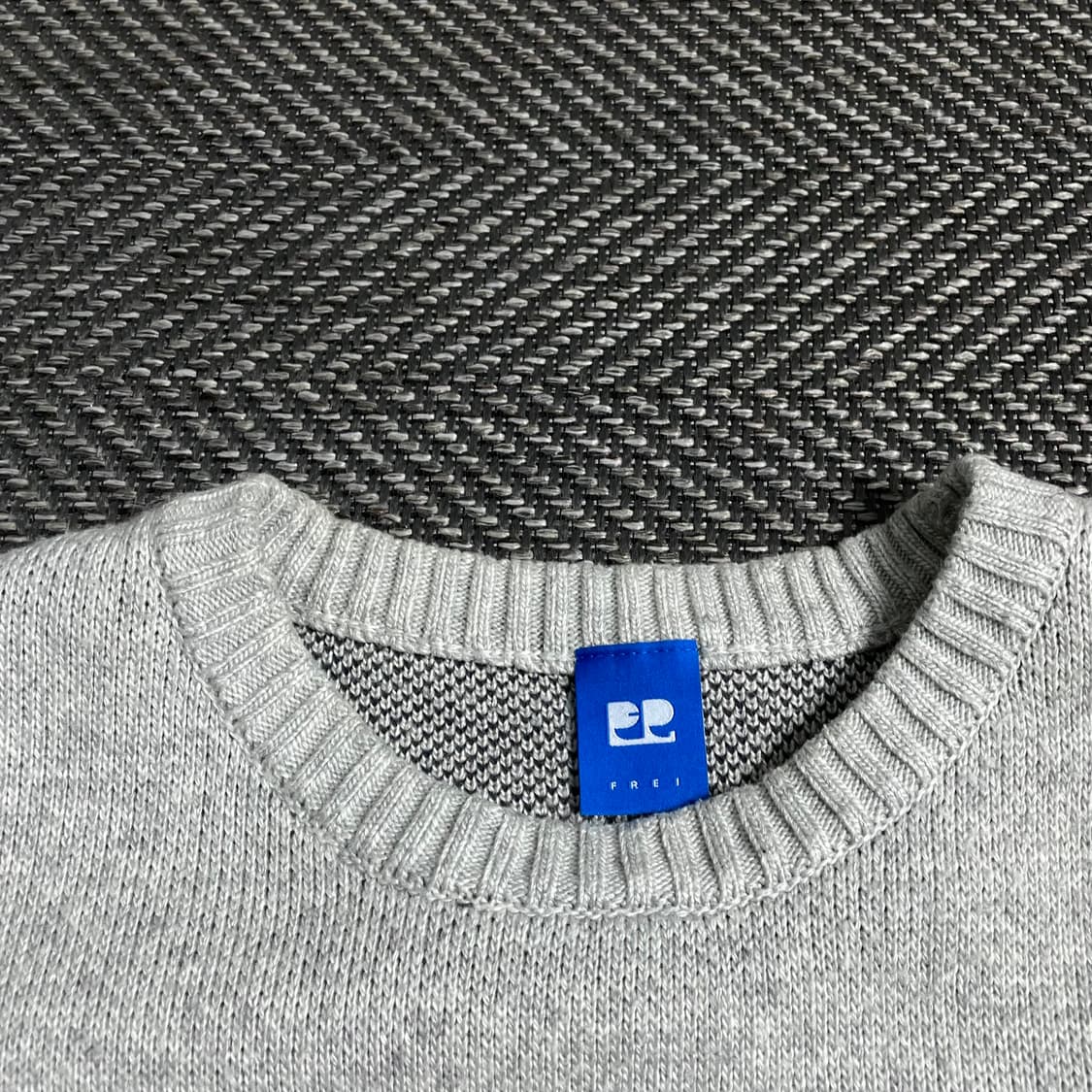 프라이 T.G.L.F 자카드 빅로고 니트 그레이y 4885 상품이미지6