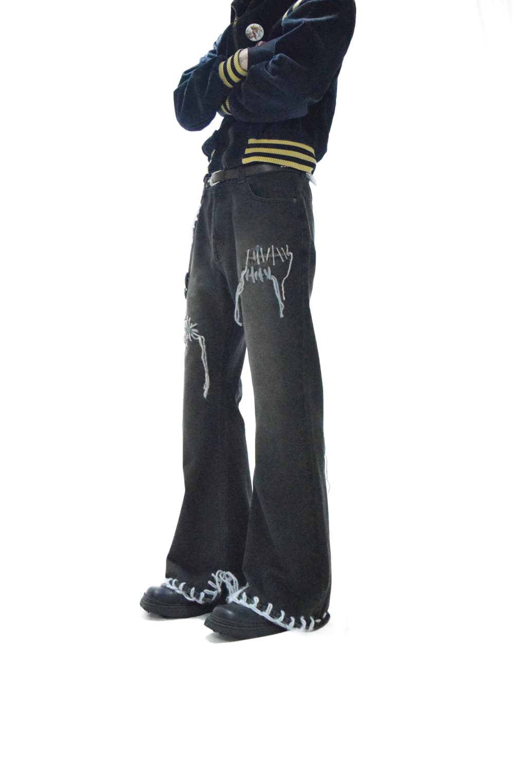 TΣist Hand Stitch Denim Flare Pants 상품이미지6