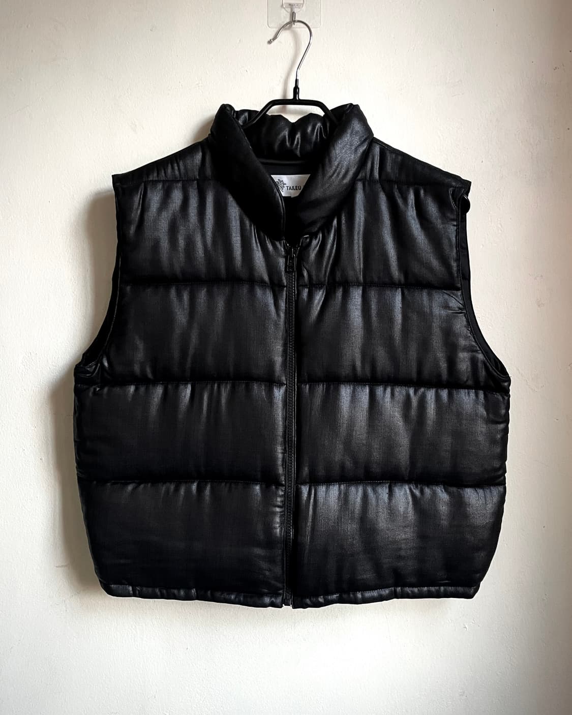 TAKEO NISHIDA Coating Padded Crop Vest 상품이미지3
