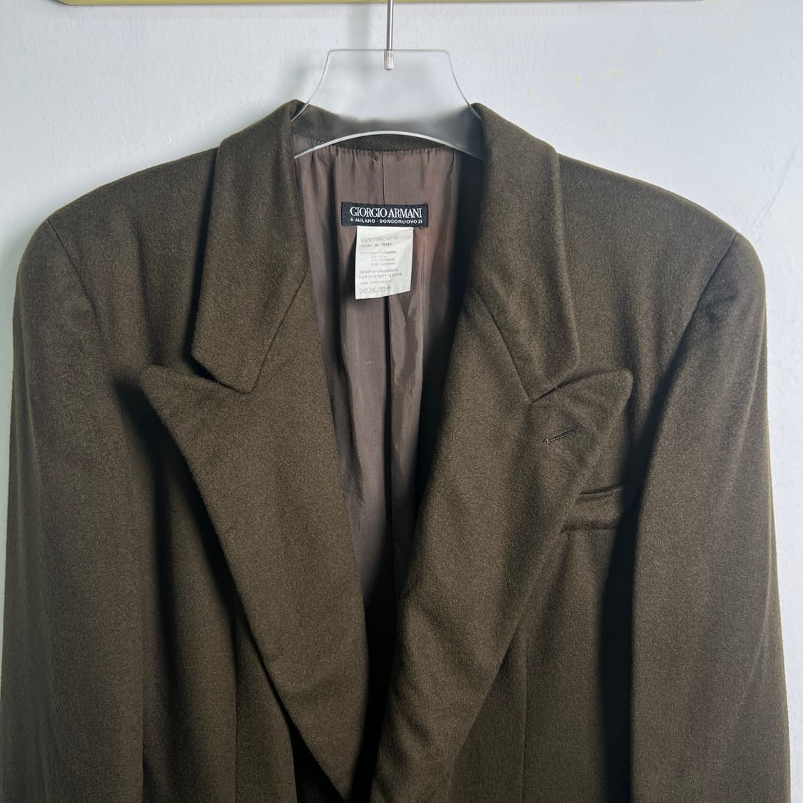 조르지오 아르마니 캐시미어 더블 브레스티드 블레이저 38 상품이미지4