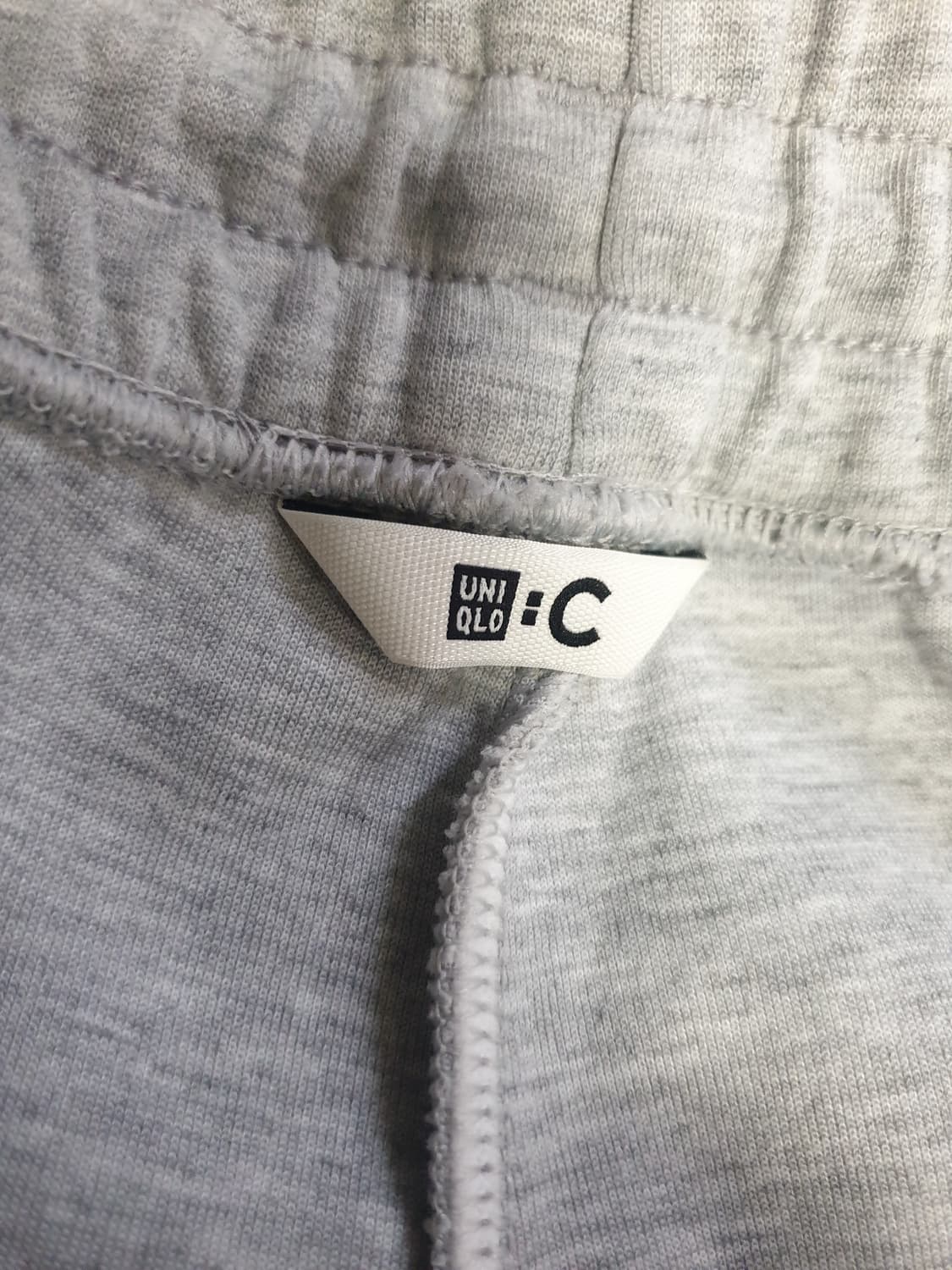 유니클로C 와이드 스웨트 팬츠 그레이 (XL) 482314 상품이미지4