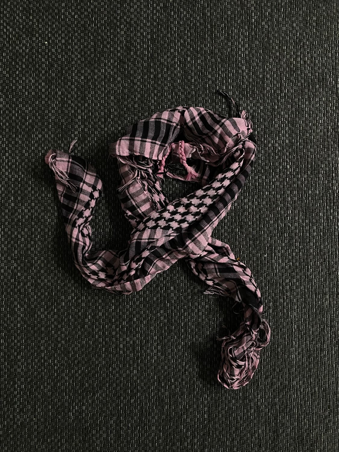 Scarf: Pink Check Pattern Scarf 상품이미지1
