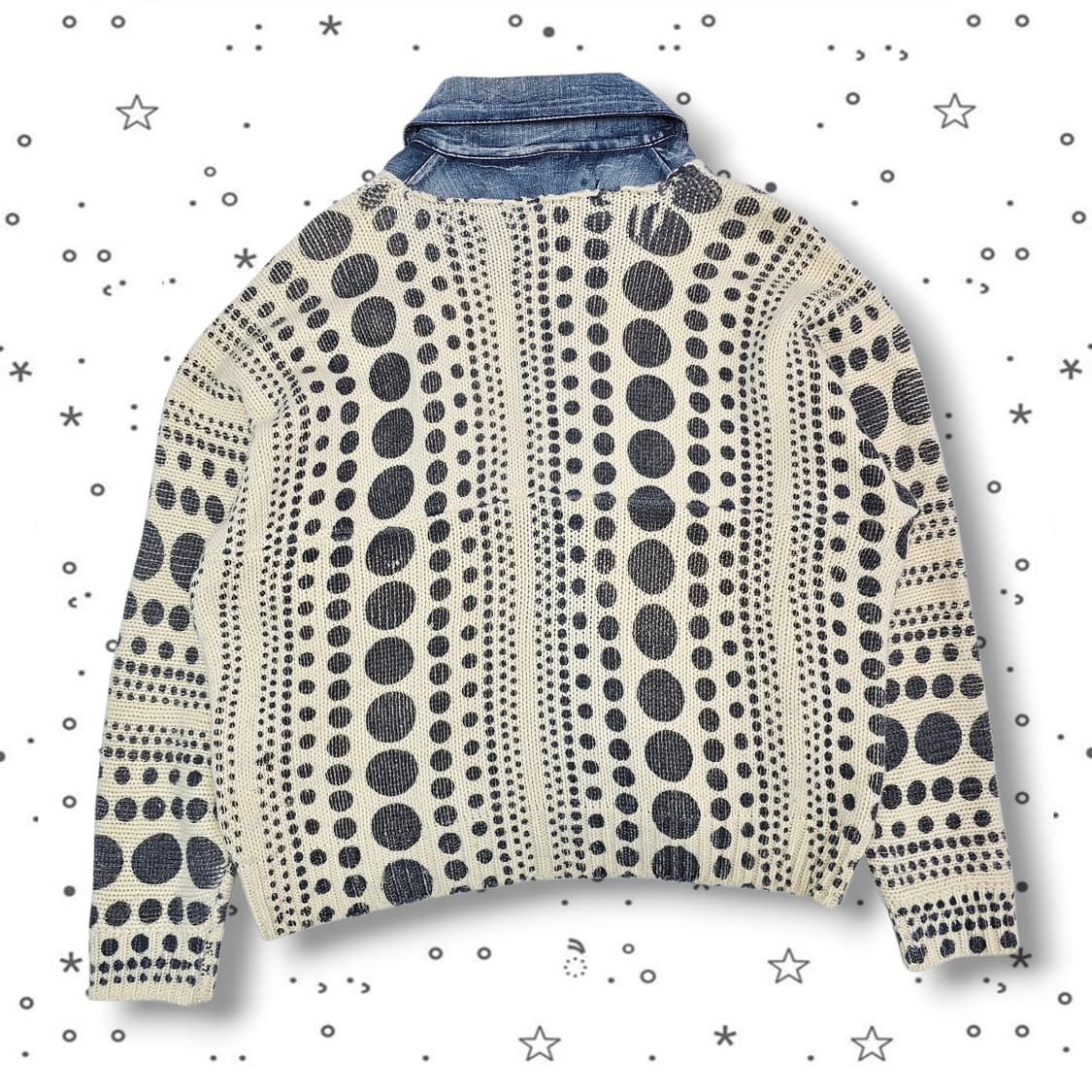  VTG 데님 도트 니트  상품이미지4