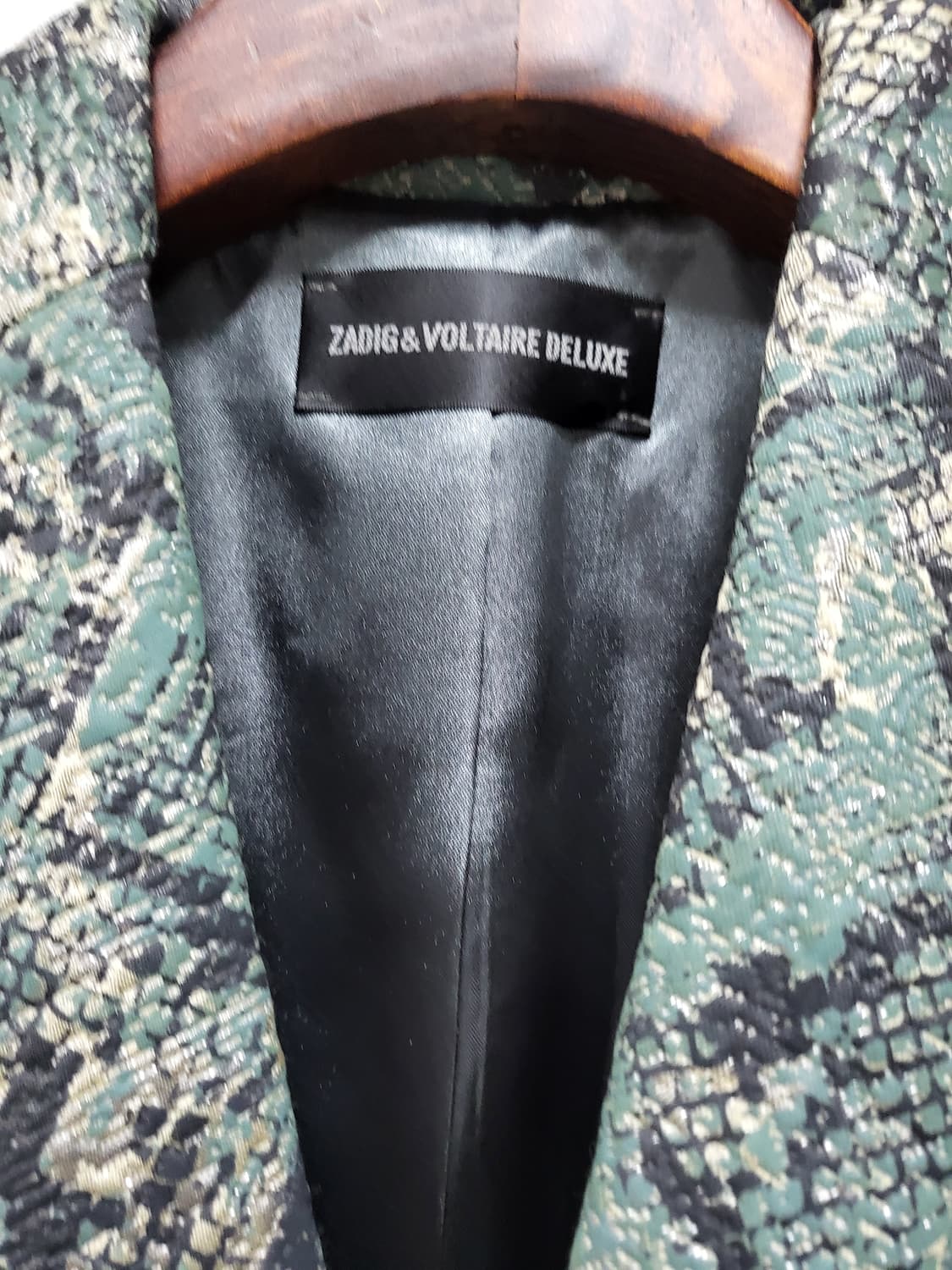 (정품거의새옷)쟈딕앤볼테르 파이톤 패턴 자켓 S 상품이미지6