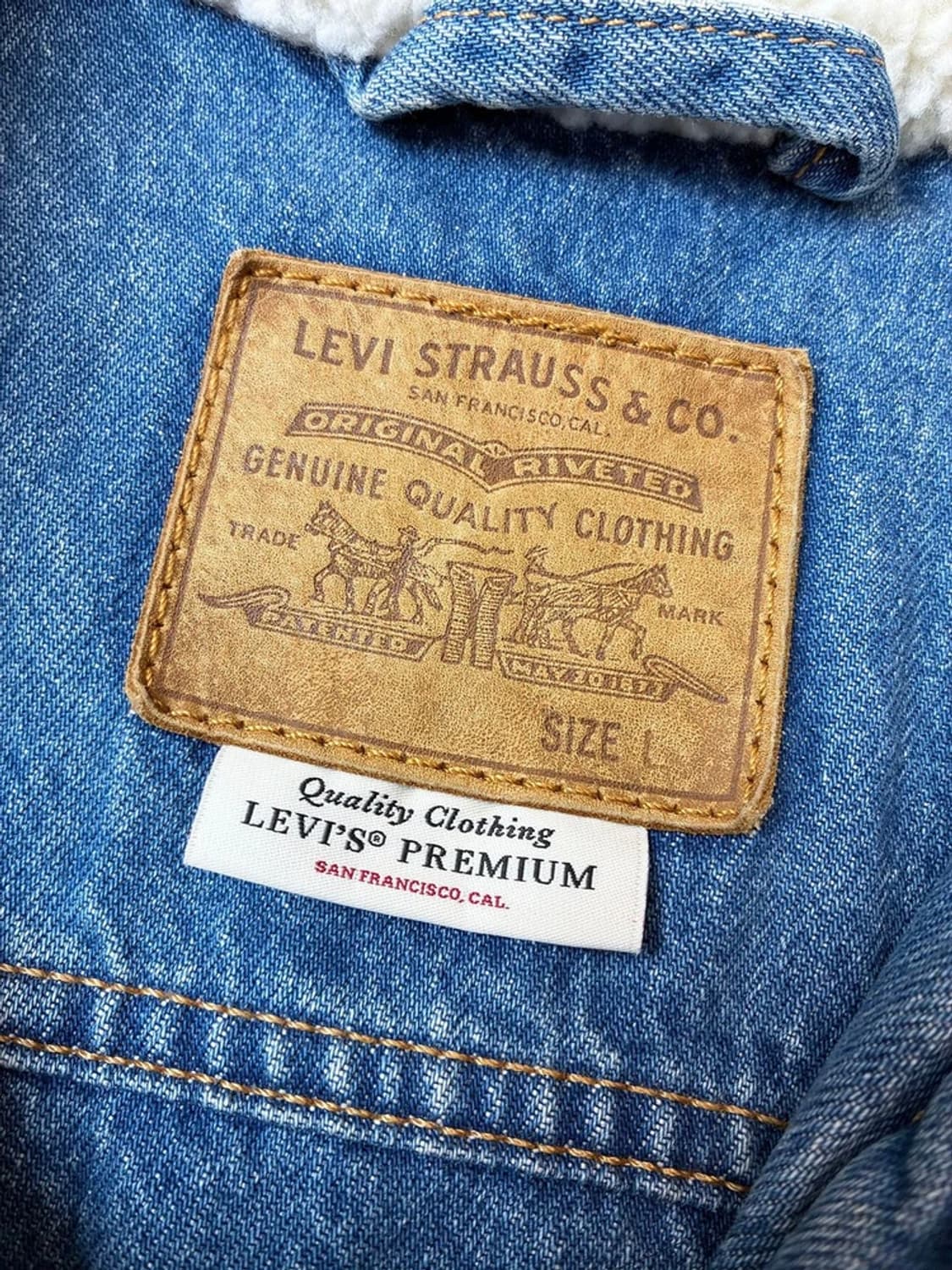 리바이스 00's 프리미엄 드리즐러 쉐르파 데님 자켓 PN5732 상품이미지8