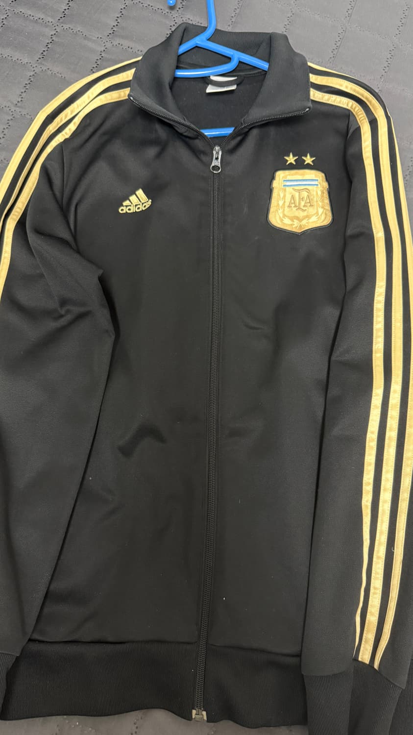 아르헨티나 국대 검골 검금 트랙탑 져지 상품이미지1