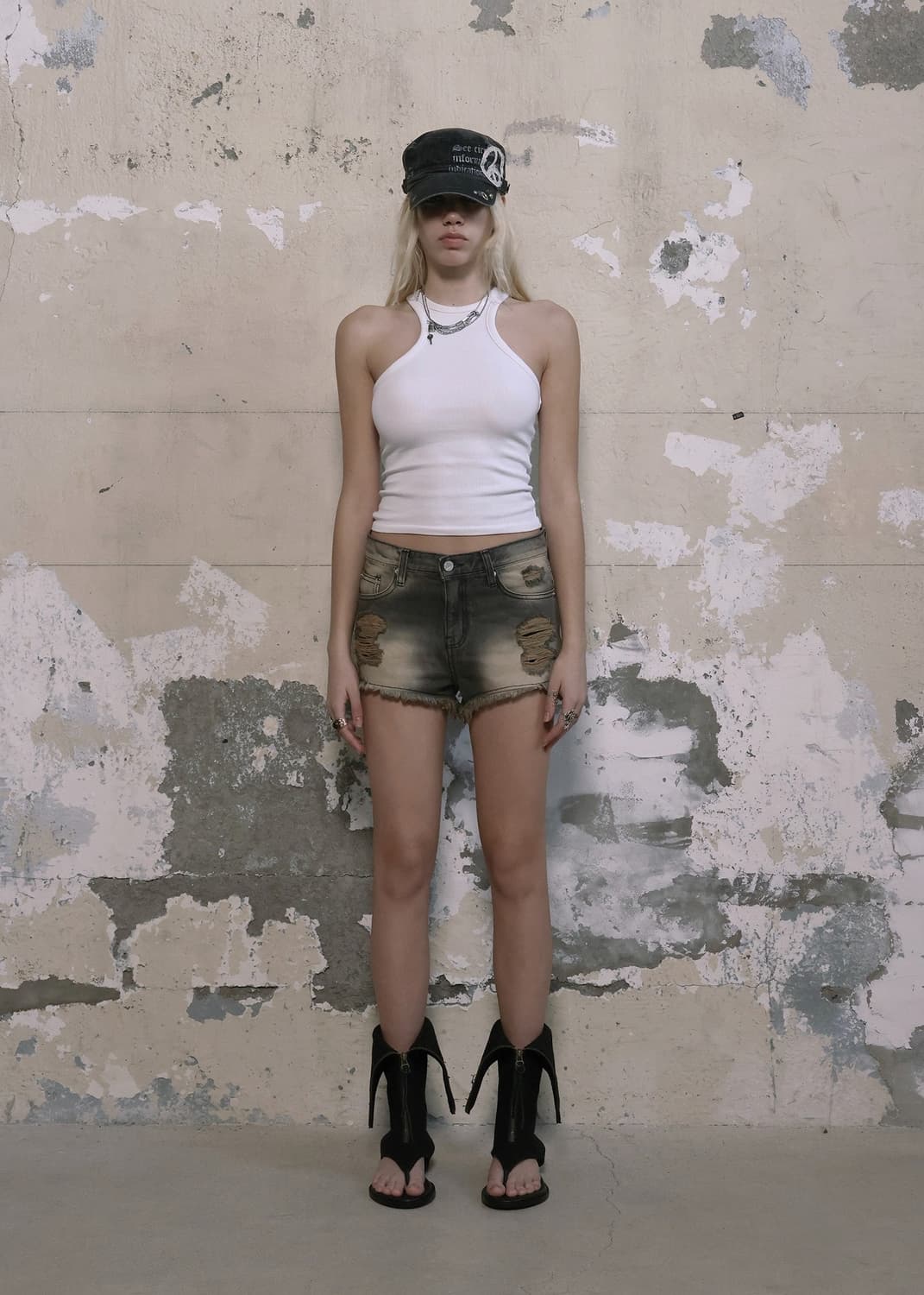 보헴서 DAMAGE WASHING SHORTS 상품이미지1