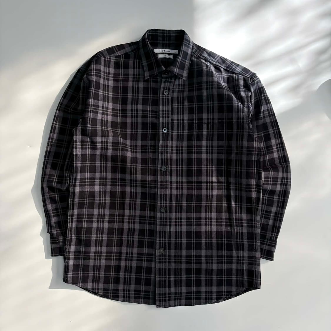21ss 지오송지오 오버핏 남성 체크 셔츠[100] 상품이미지2