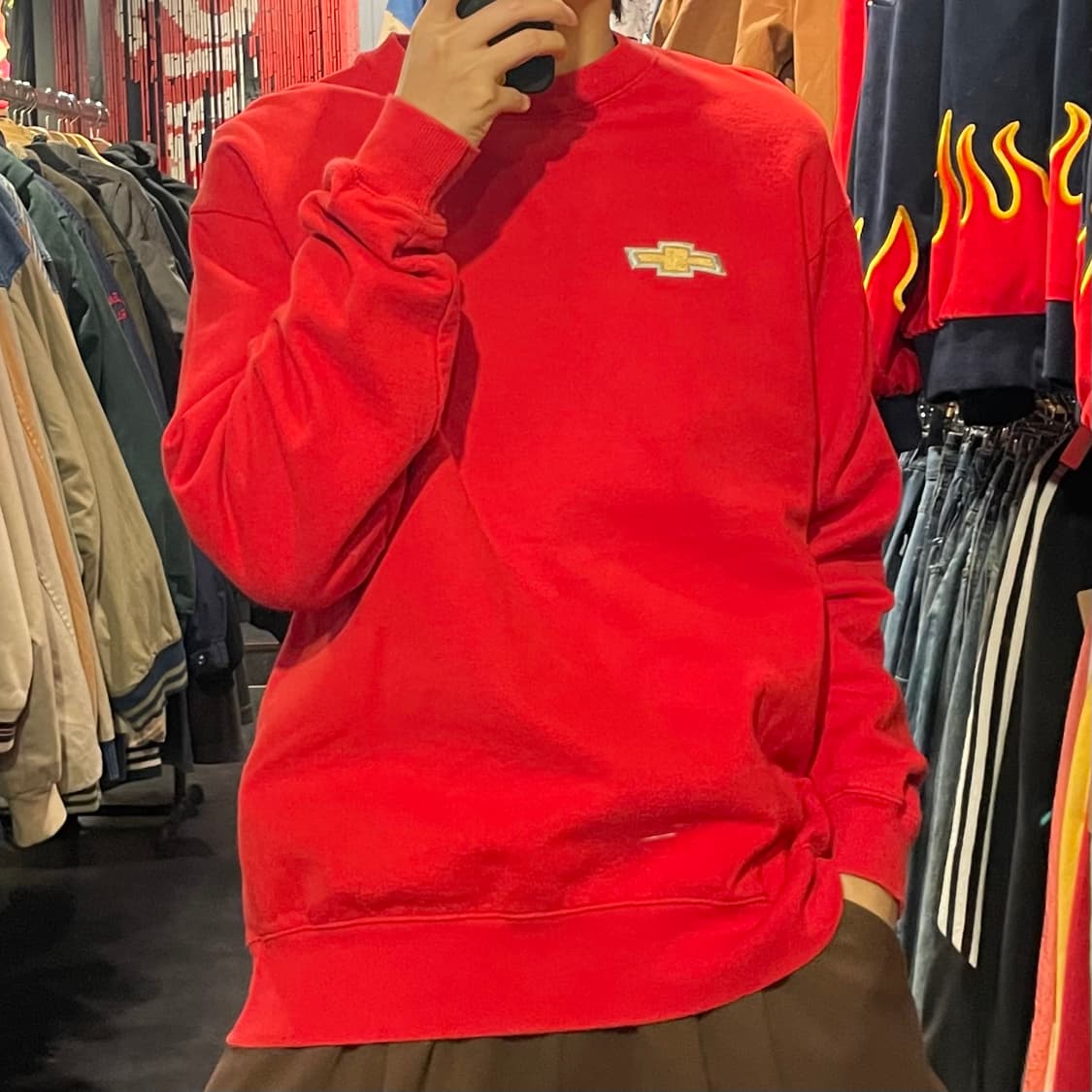 [IM] Champion 챔피온 X 쉐보레 레드 맨투맨 상품이미지3