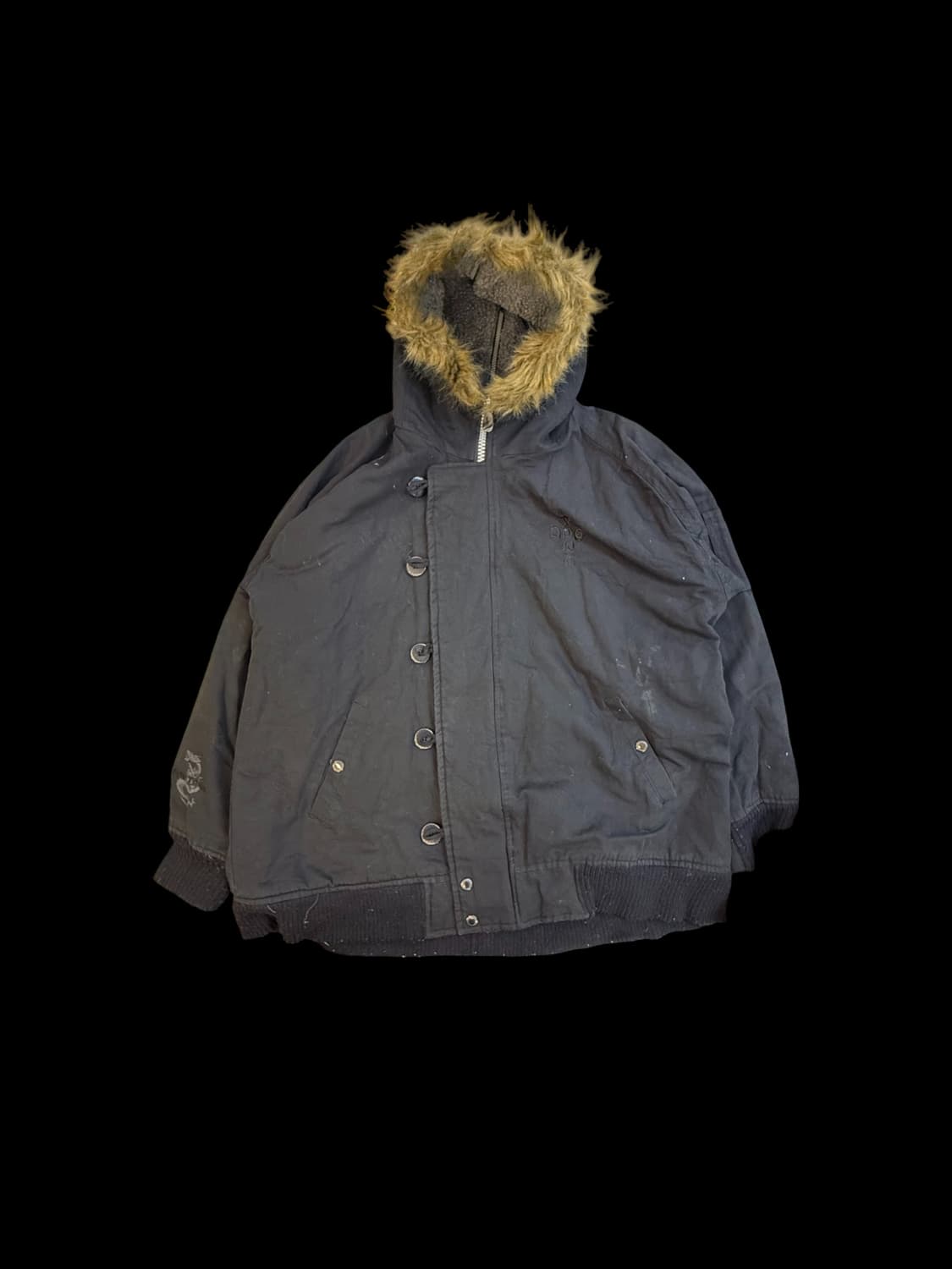 도그타운 블랙 드래곤 N-2B 스타일 퍼 후드 자켓 상품이미지1