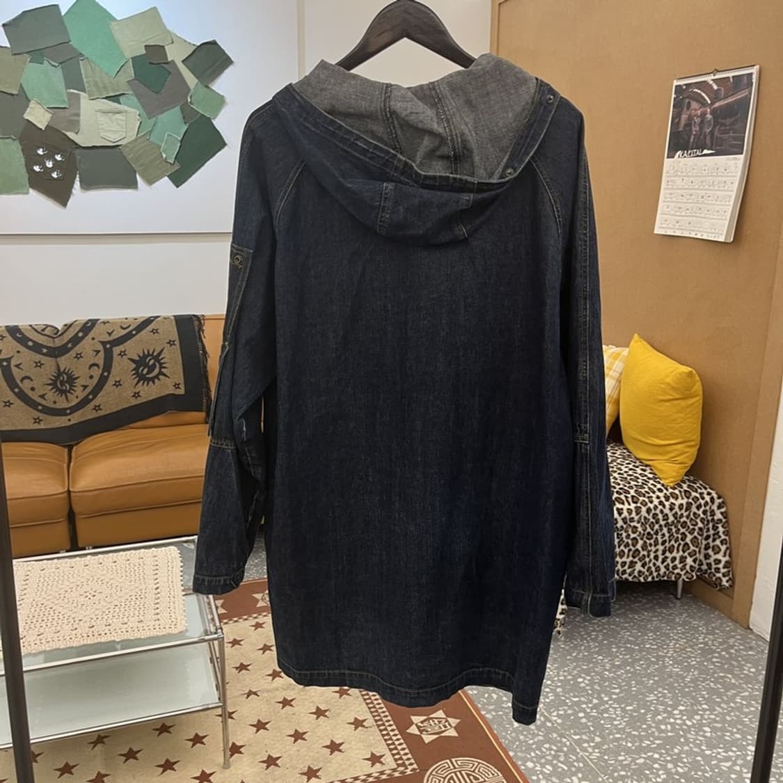 챔피온 올드스쿨 레트로 빈티지 데님 야상 자켓 100 C09892 상품이미지4