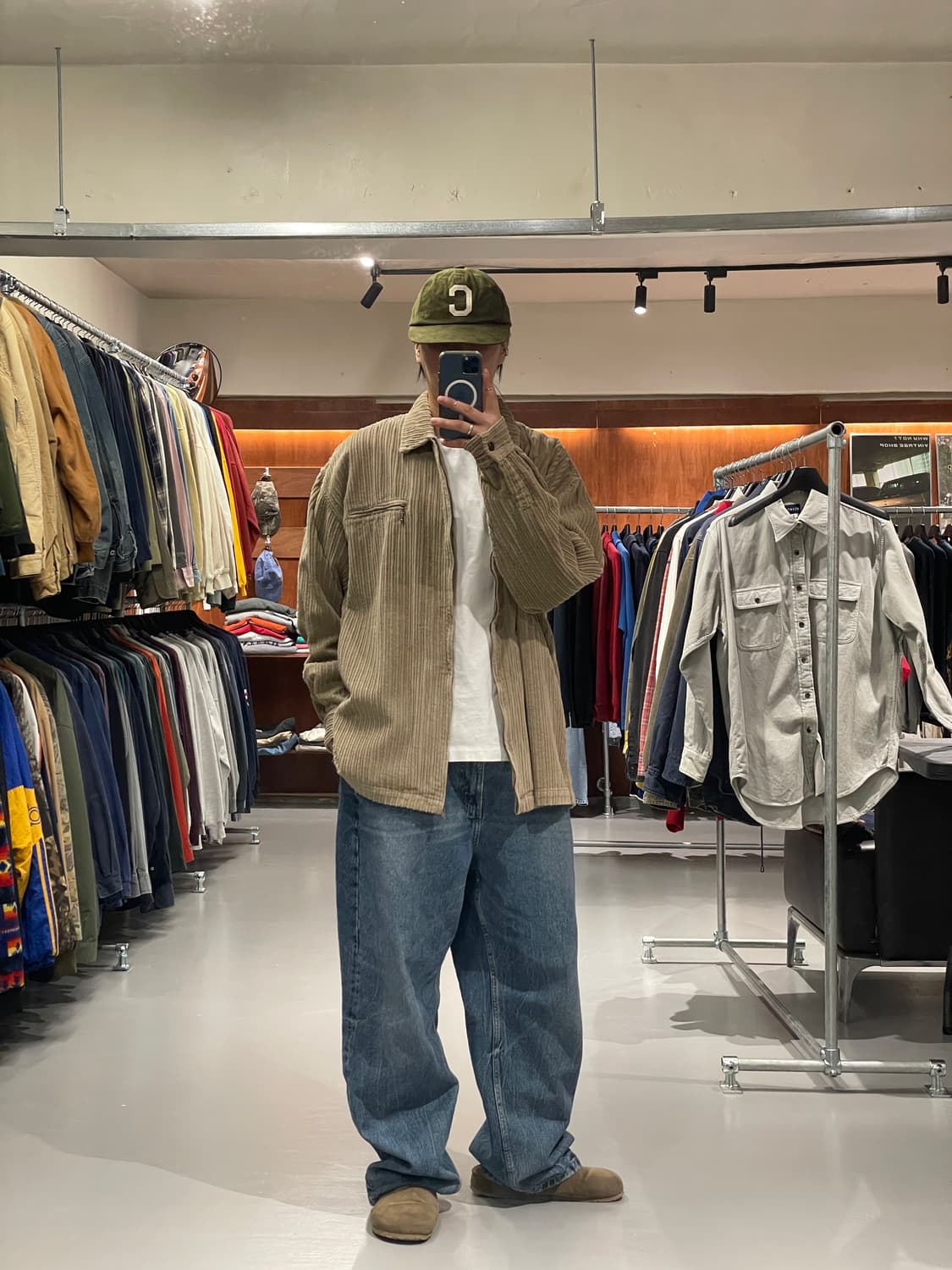빈티지 코듀로이 집업 셔츠    상품이미지2