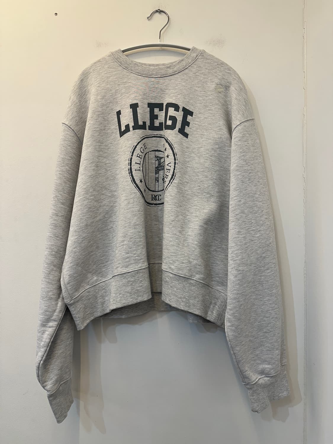 F) 렉토 라이트 그레이 프린팅 맨투맨 티셔츠 상품이미지1