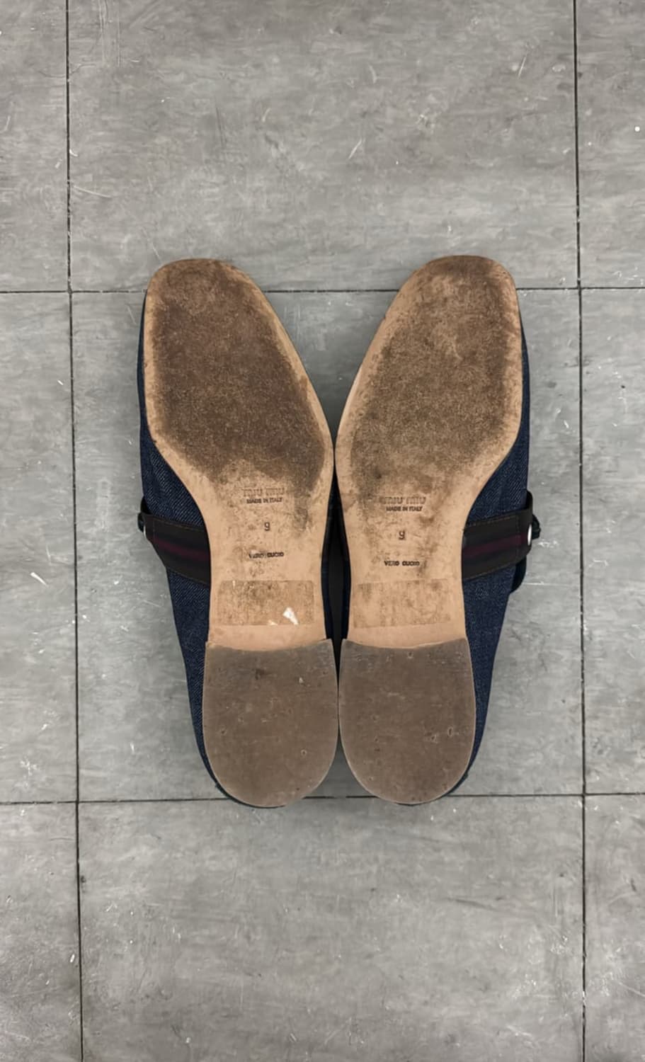 [280] 90’s 미우미우 체인 데님 로퍼 상품이미지5