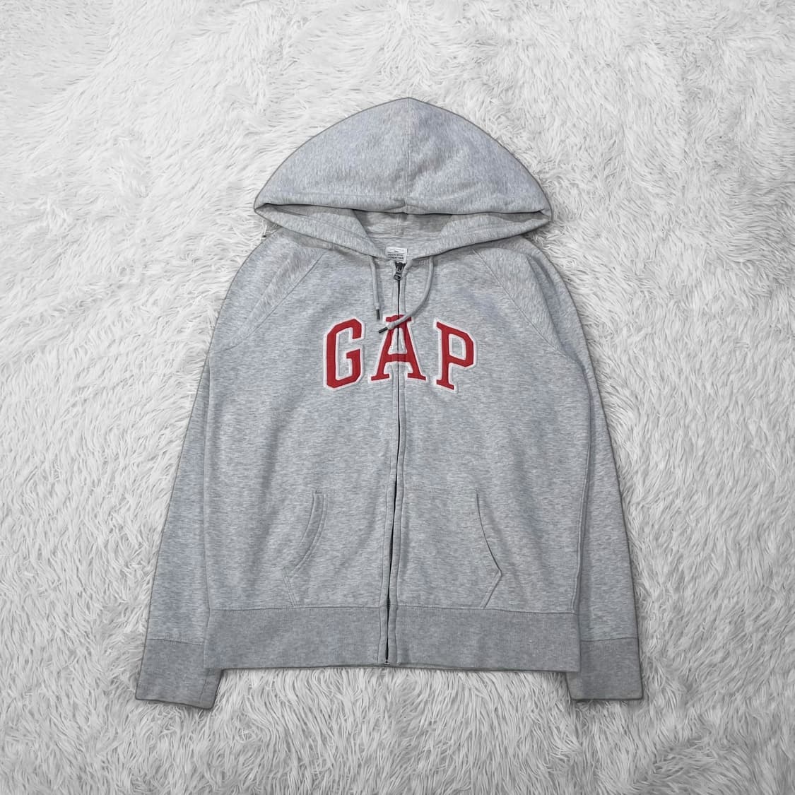 갭 Gap 스펠 로고 후드집업 그레이 상품이미지2