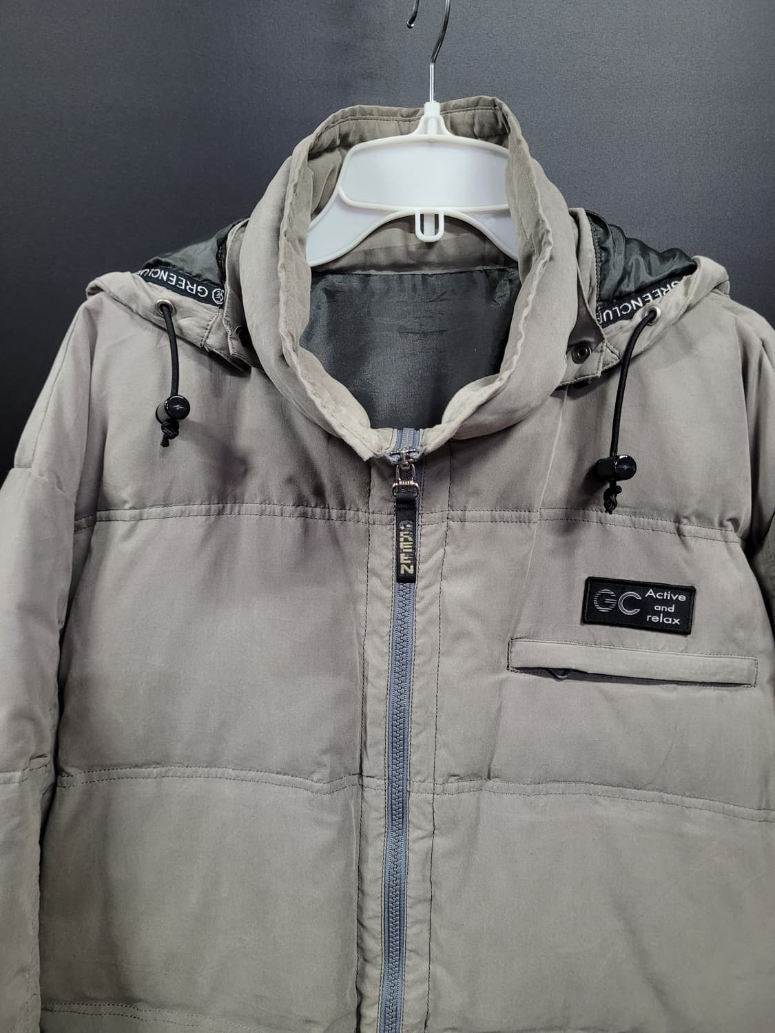 GREEN CLUBS 그린클럽 빈티지 다운 후드 패딩 자켓  상품이미지2