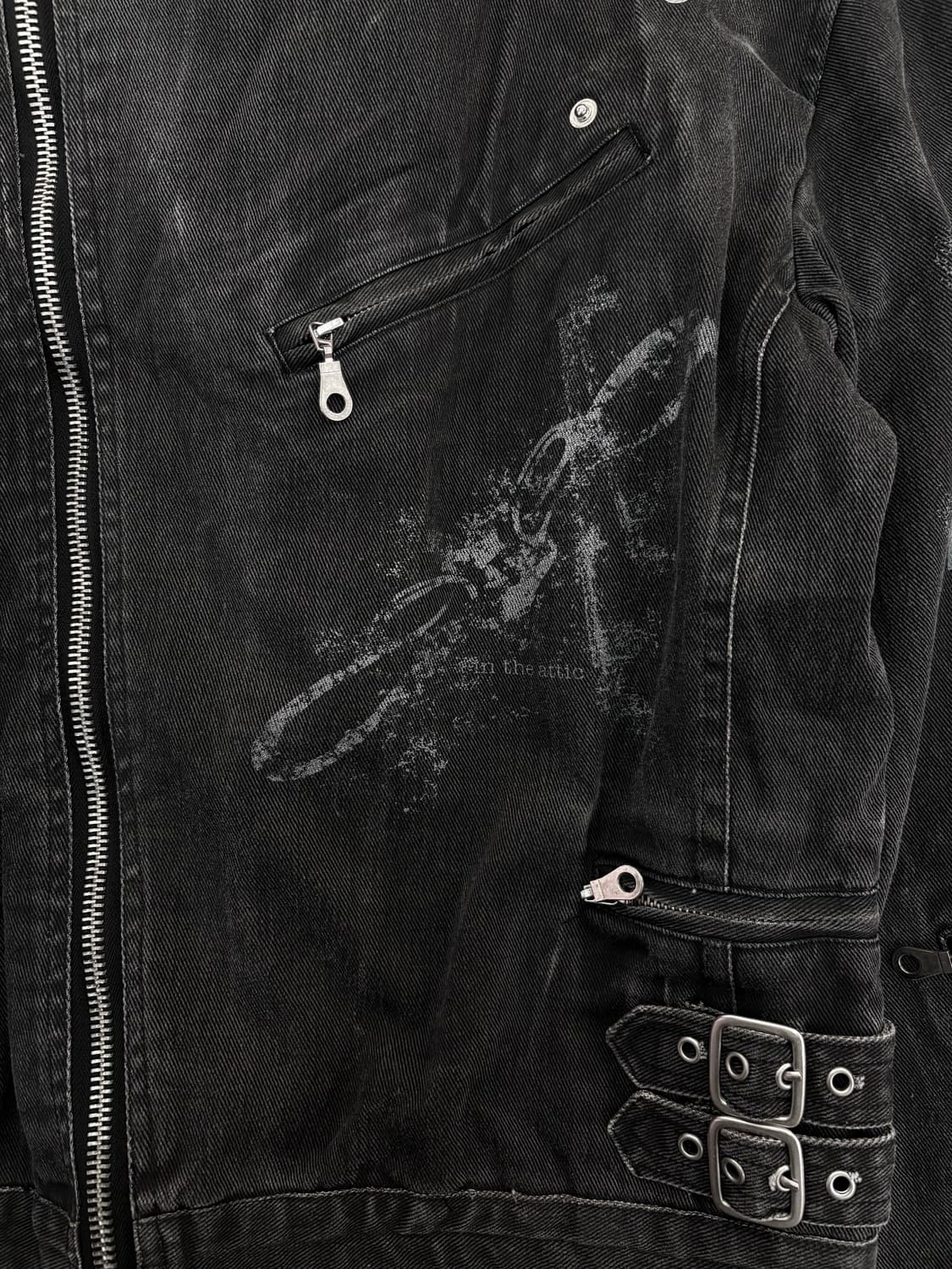 in the attic 데님 라이더 자켓 상품이미지4