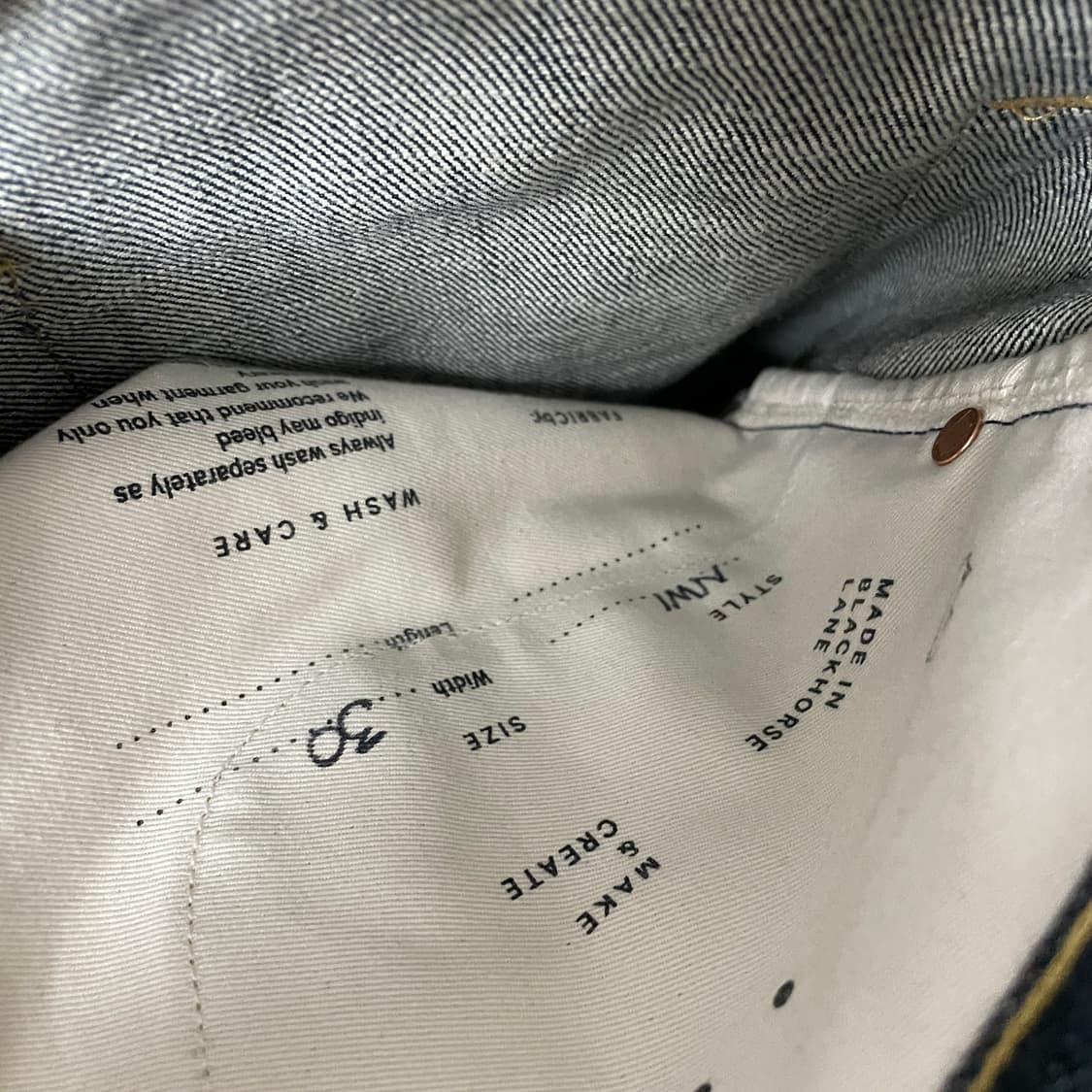 블랙호스레인 NW1 데님 팬츠 30 상품이미지7