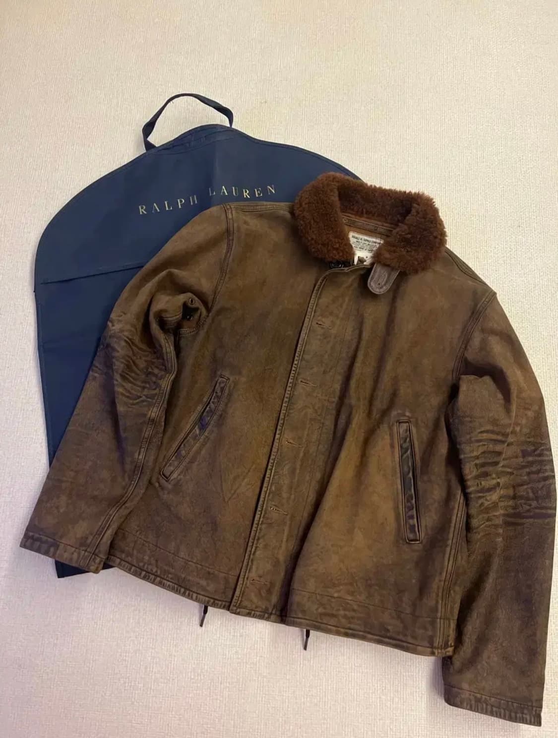 RRL COWHIDE N1 LEATHER DECK JACKET 상품이미지1