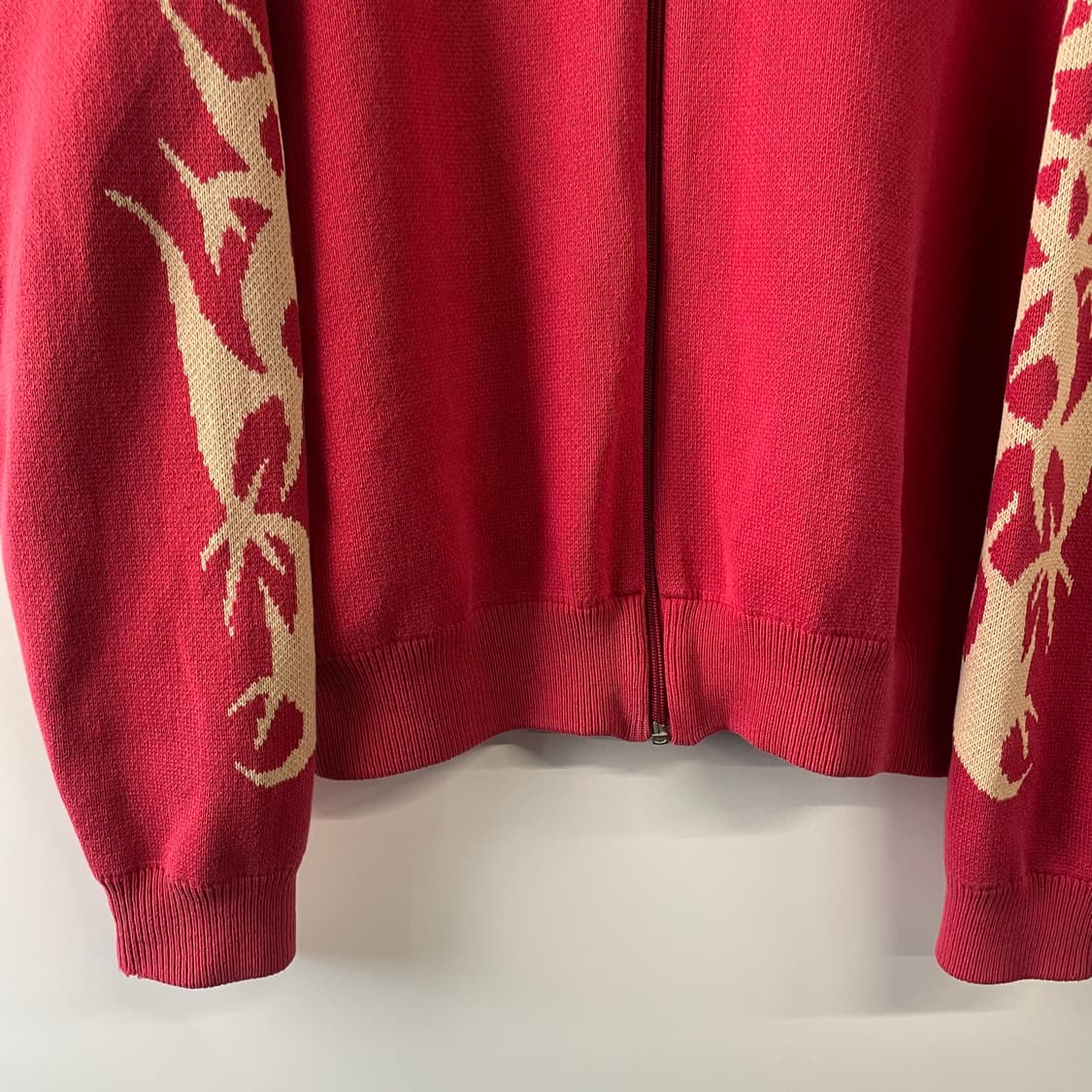 90s 할리 데이비슨 플레임 니트집업 상품이미지5