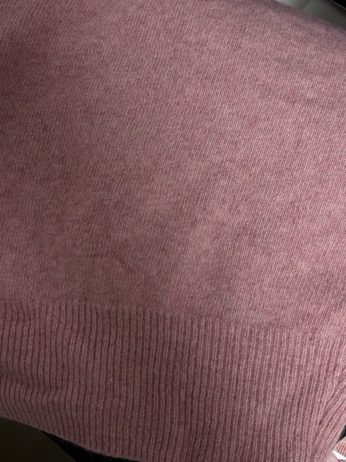 인스턴트펑크 원숄더 라쿤니트 핑크 상품이미지3