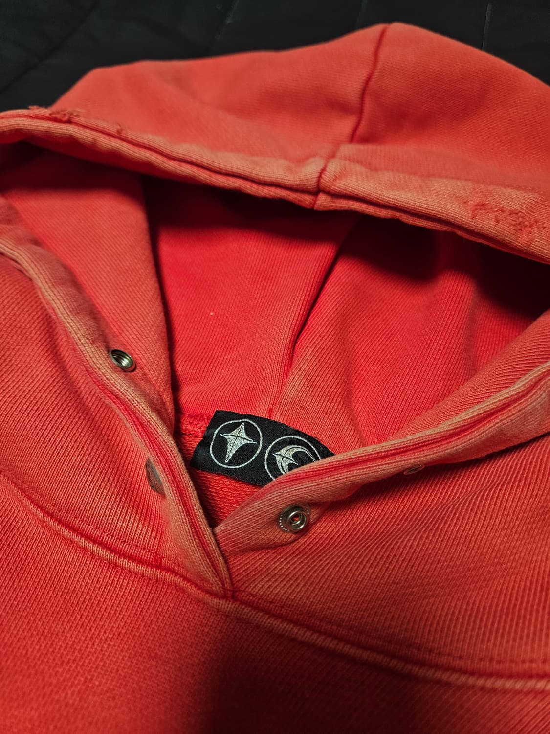 떠그클럽 사탄 후드 스웻 레드 화이트 size1 상품이미지5