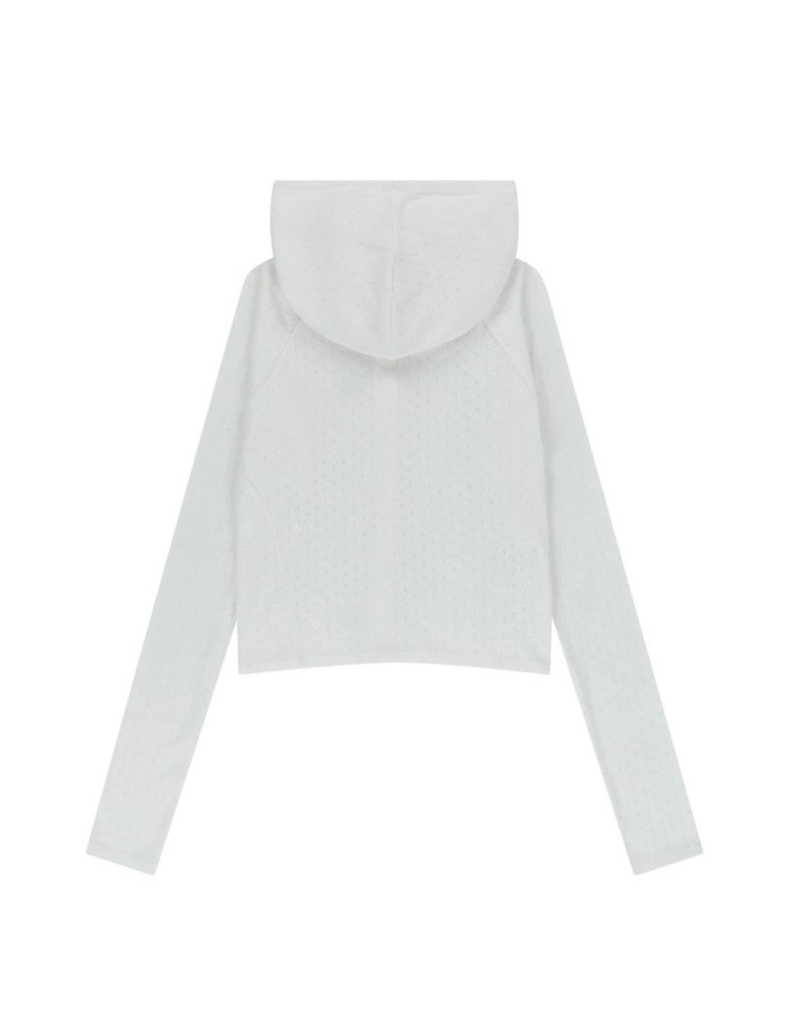 뚜오미오 POINTELLE BUTTONED HOODIE 상품이미지3