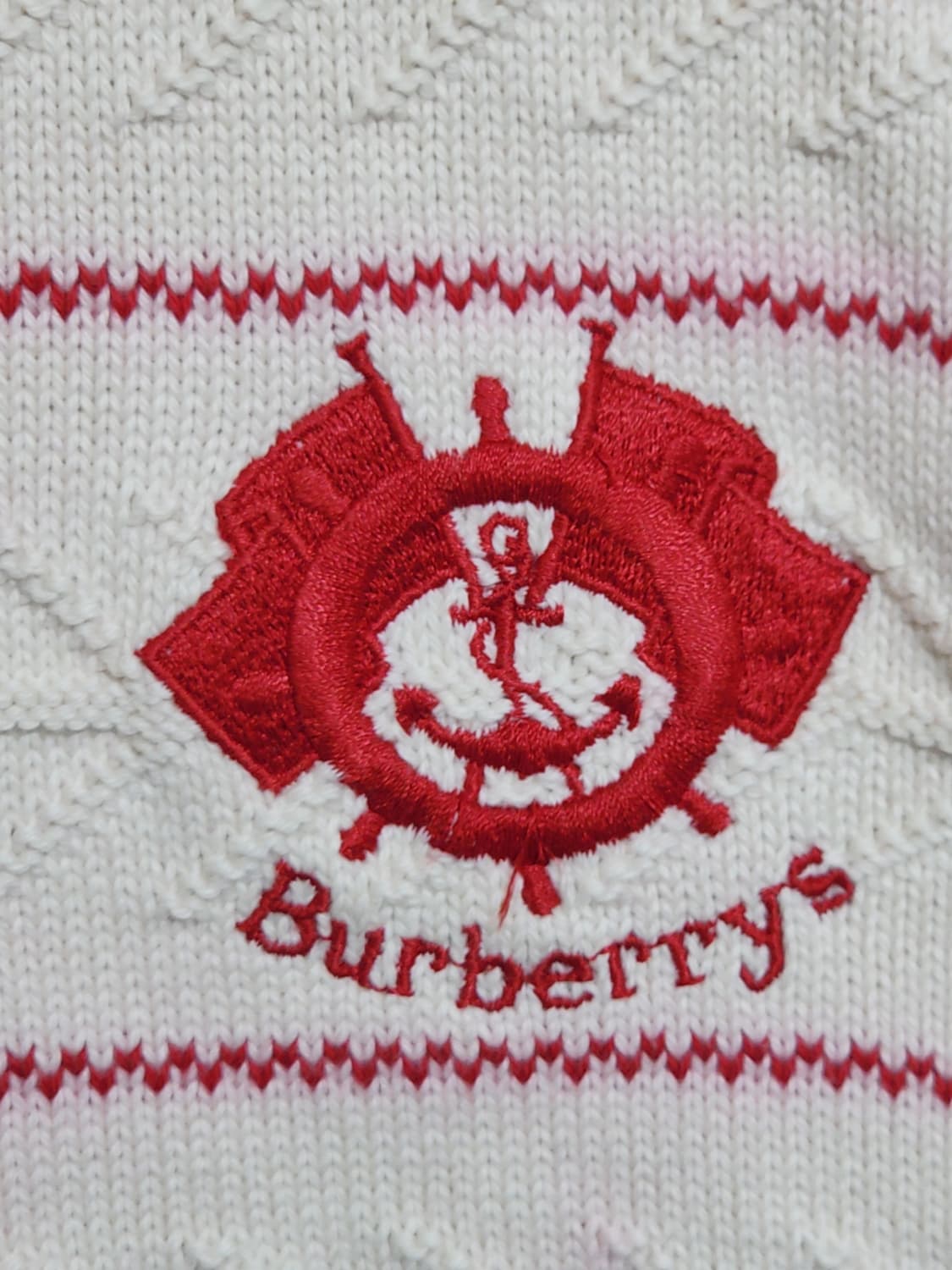 (XL) 버버리 가디건 단가라 금장단추 카라넥 영국판  상품이미지4