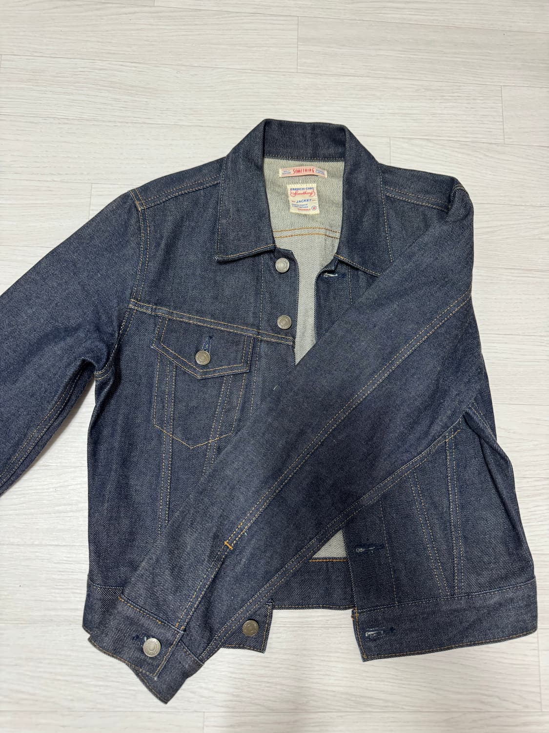 빈티지 리지드 데님 자켓 판매합니다 상품이미지1