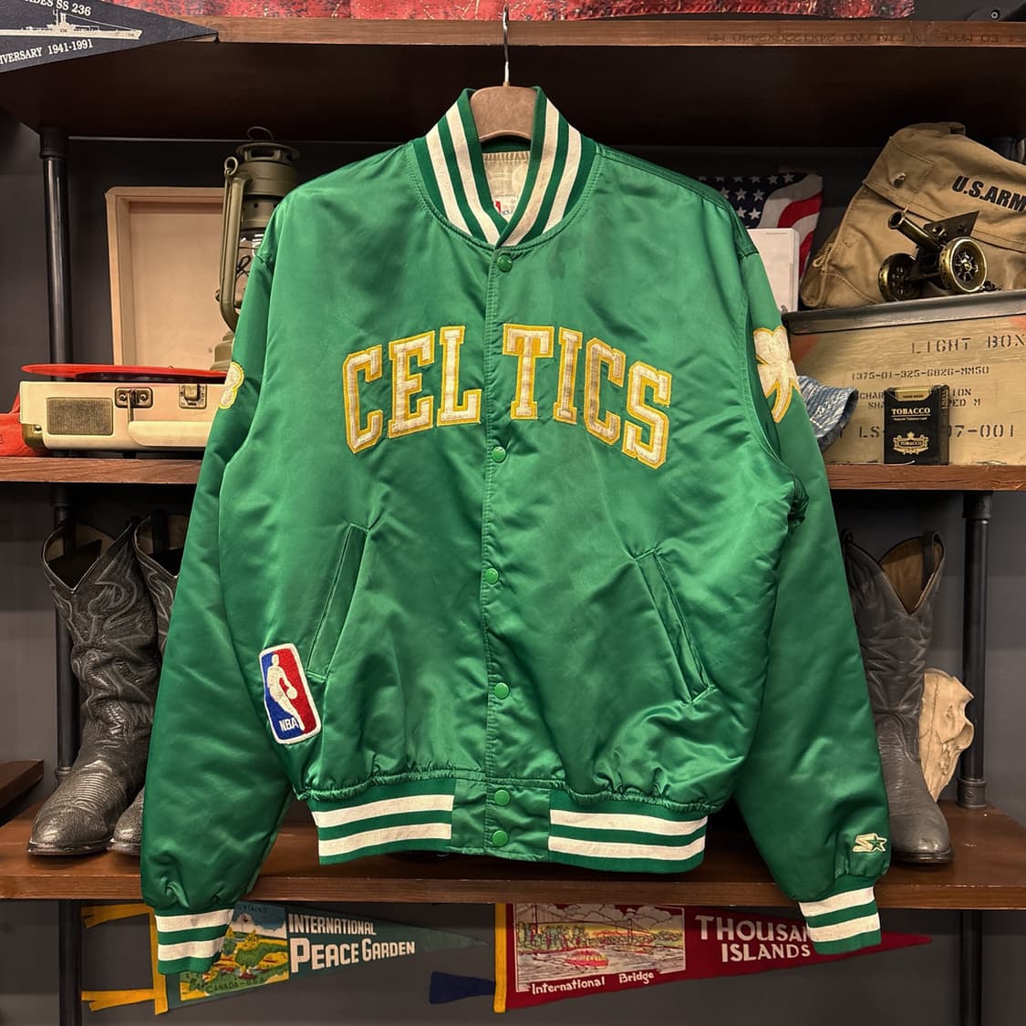 80~90s 스타터 NBA 보스턴 셀틱스 클럽크루 바시티 자켓 N778 상품이미지1