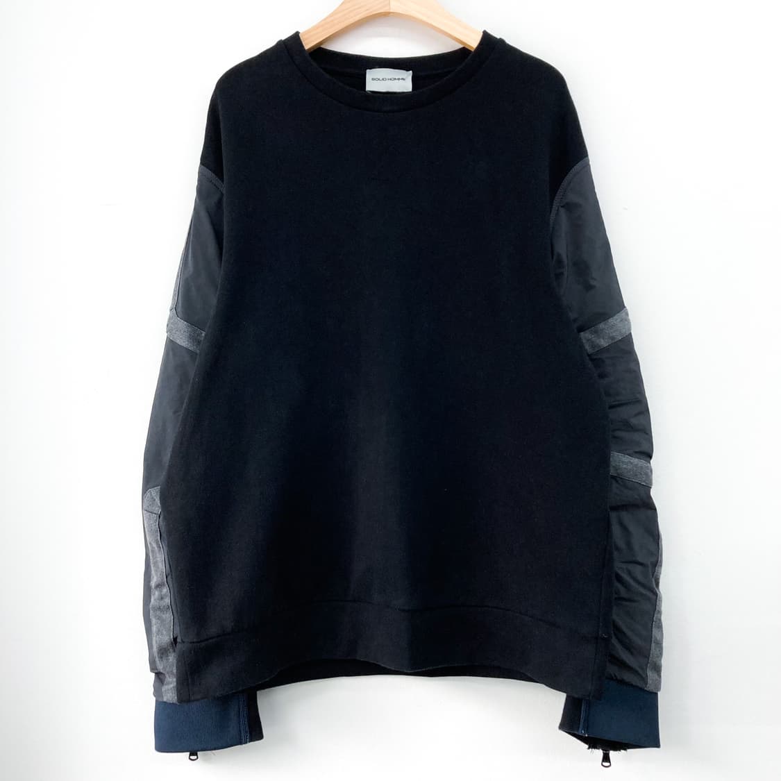 솔리드 옴므 우영미 사이드 지퍼 라인 맨투맨 상품이미지5