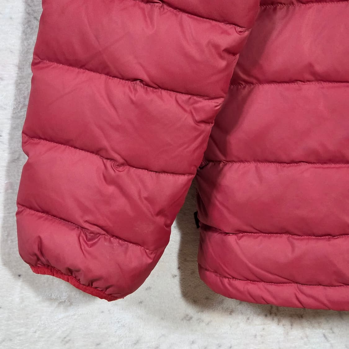 리바이스 코듀로이 배색 버건디 경량 패딩 상품이미지7