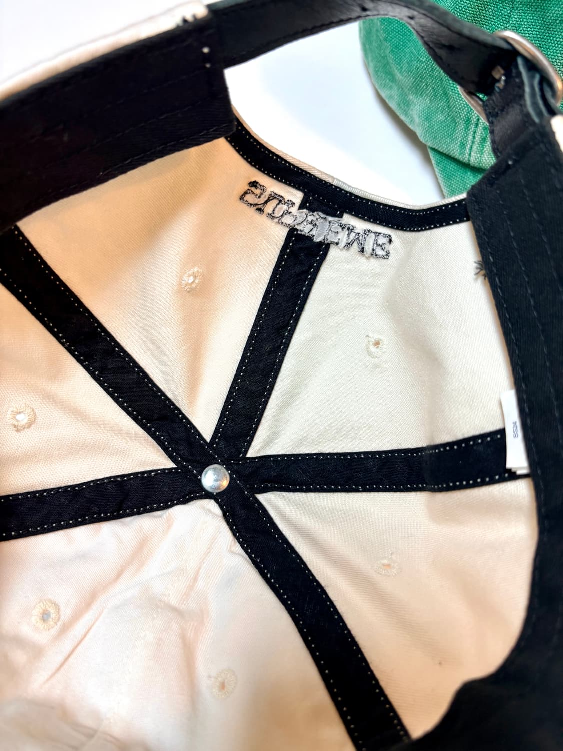 슈프림 투톤 S 로고 6-패널 스톤 - 24SS 슈프림 투톤 로고 캡 상품이미지7